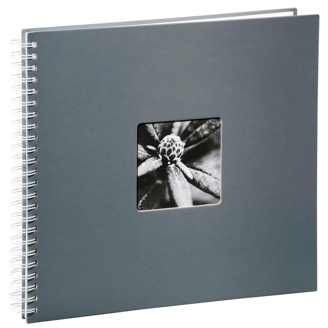 Hama Fotoalbum »Spiralalbum 36 x 32 cm, 50 weiße Seiten, Fotoalbum, grau«