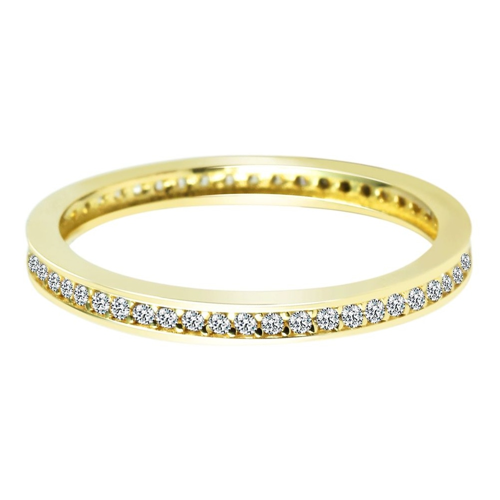 Fingerring ADELIA´S "Damen Ring aus 333 Gold mit Zirkonia" Gr. 56, gold, Fingerringe, Damen, 56, Fingerring