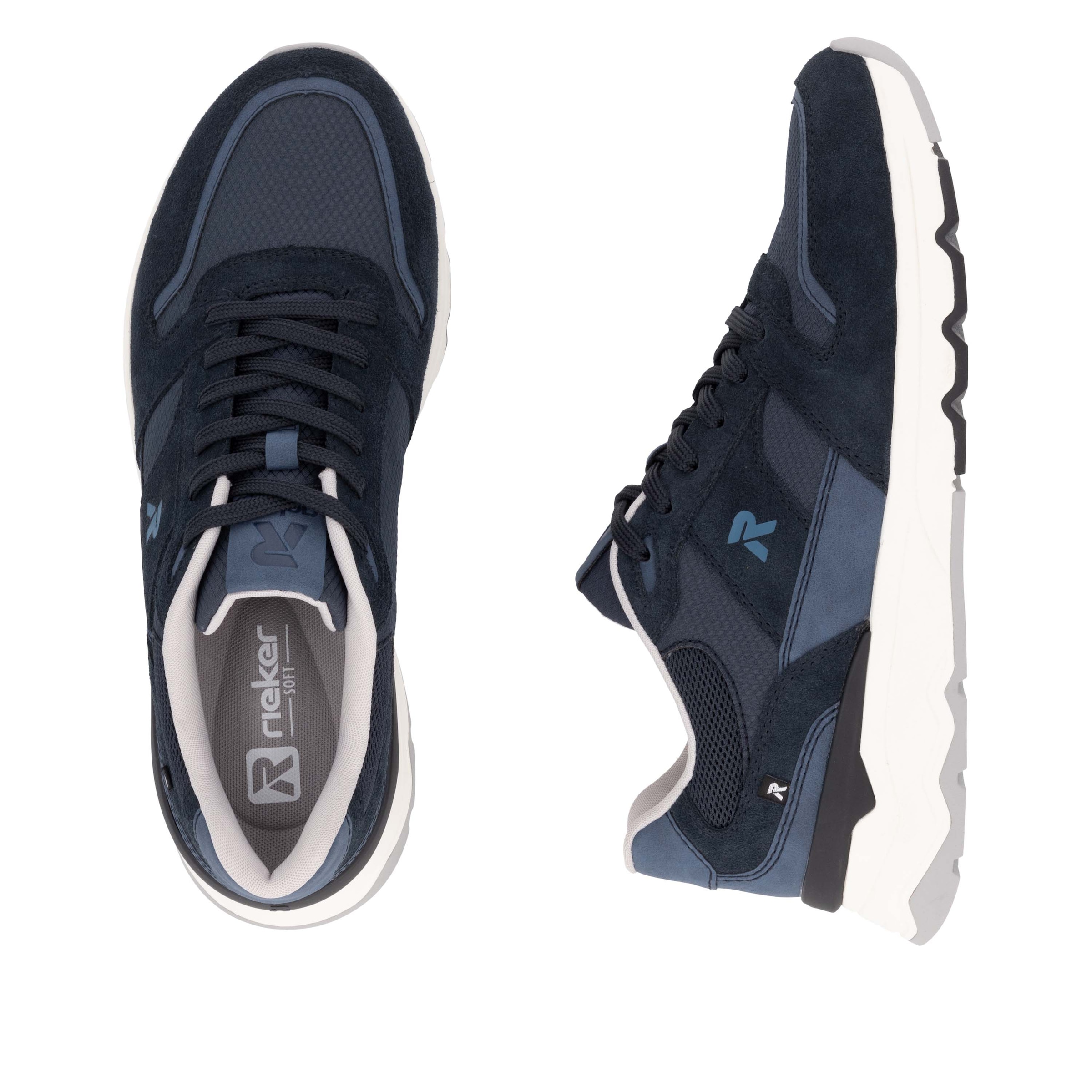 RIEKER Sport Sneaker, Schnürschuh, Halbschuh, Freizeitschuh mit Soft-Innensohle