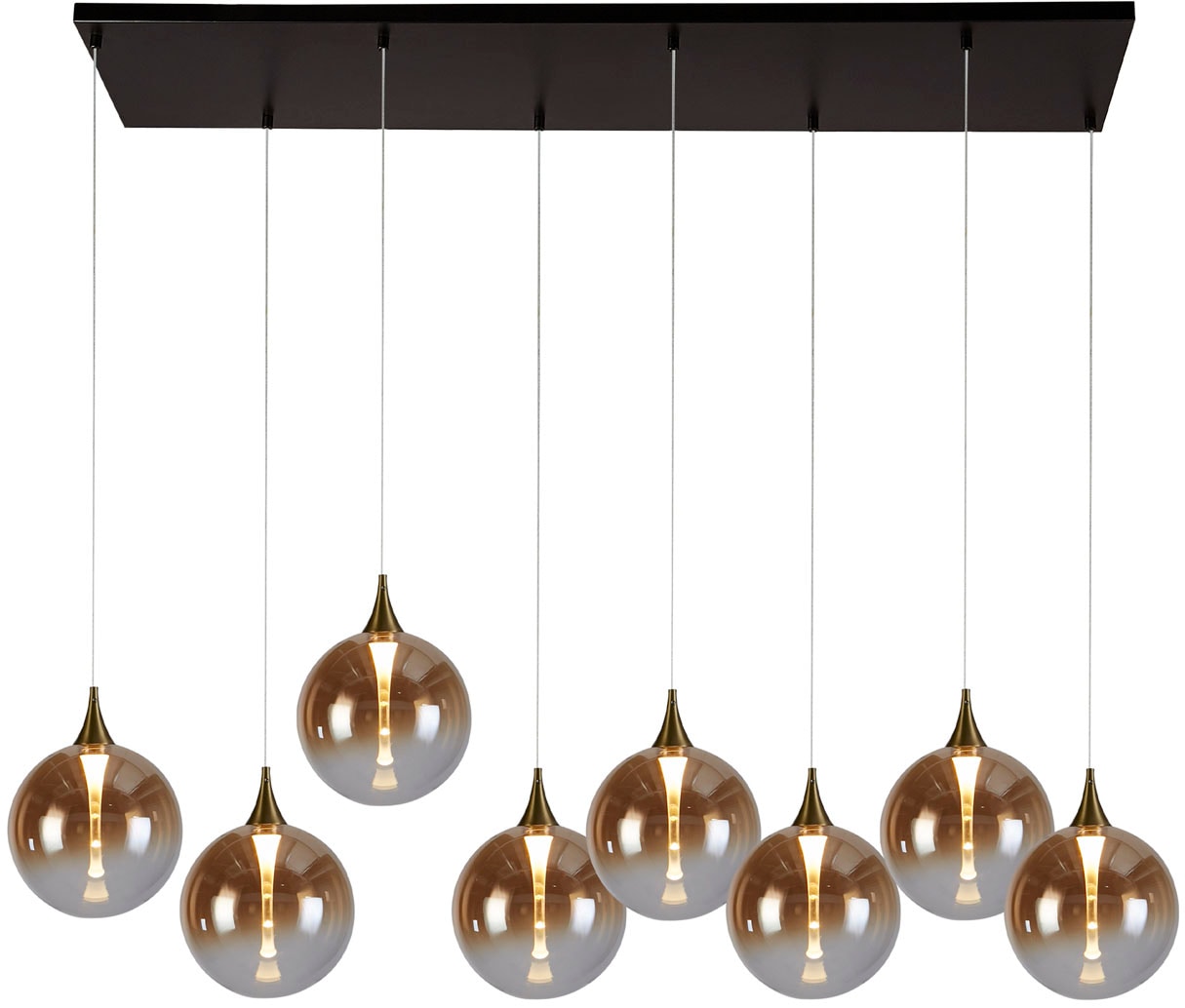 Searchlight LED-Hängeleuchte »Hängeleuchte Alchemy, 8-flammig«, 8 flammig, Leuchtmittel LED-Board | LED fest integriert, Plasmastrahl-Effekt