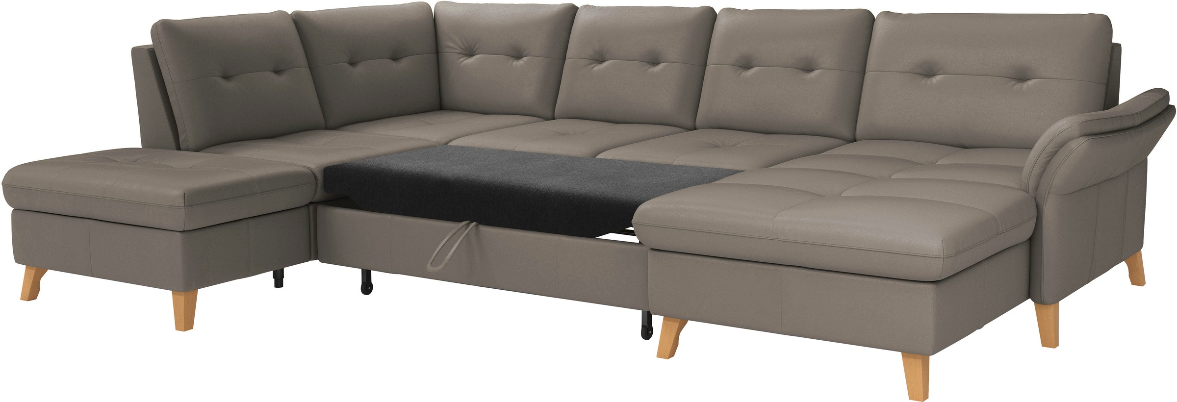 sit&more Wohnlandschaft »Göteborg«, inkl. Sitztiefenverstellung, wahlweise mit Bettfunktion & Bettkasten