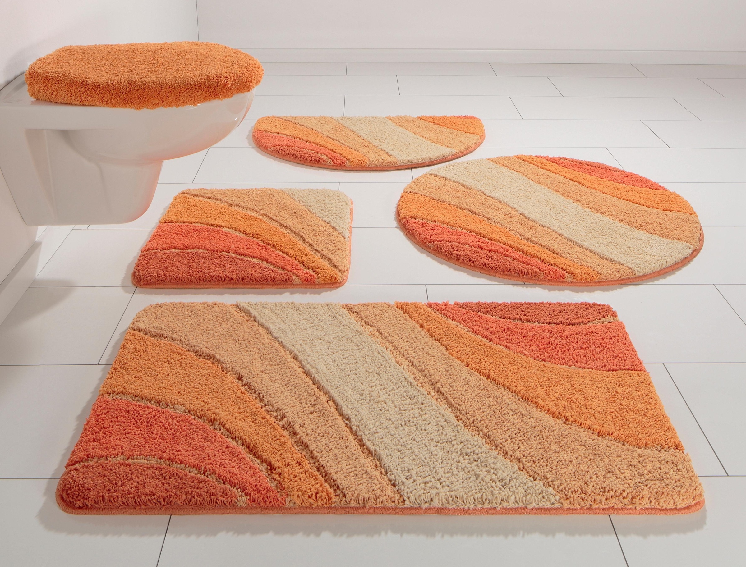 OTTO home Badematte "Josie, Badvorleger, Badezimmer Teppich" Höhe 20 mm rut günstig online kaufen