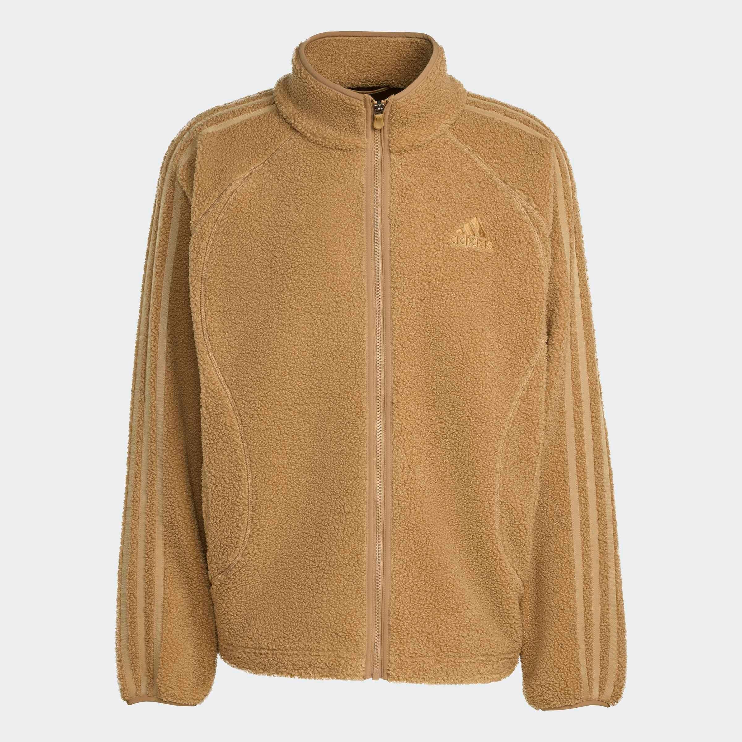 adidas Originals Trainingsjacke »BORG FLEECE TEAMGEIST« Fleecejacke für Erwachsene, lockere Passform, mit Stehkragen