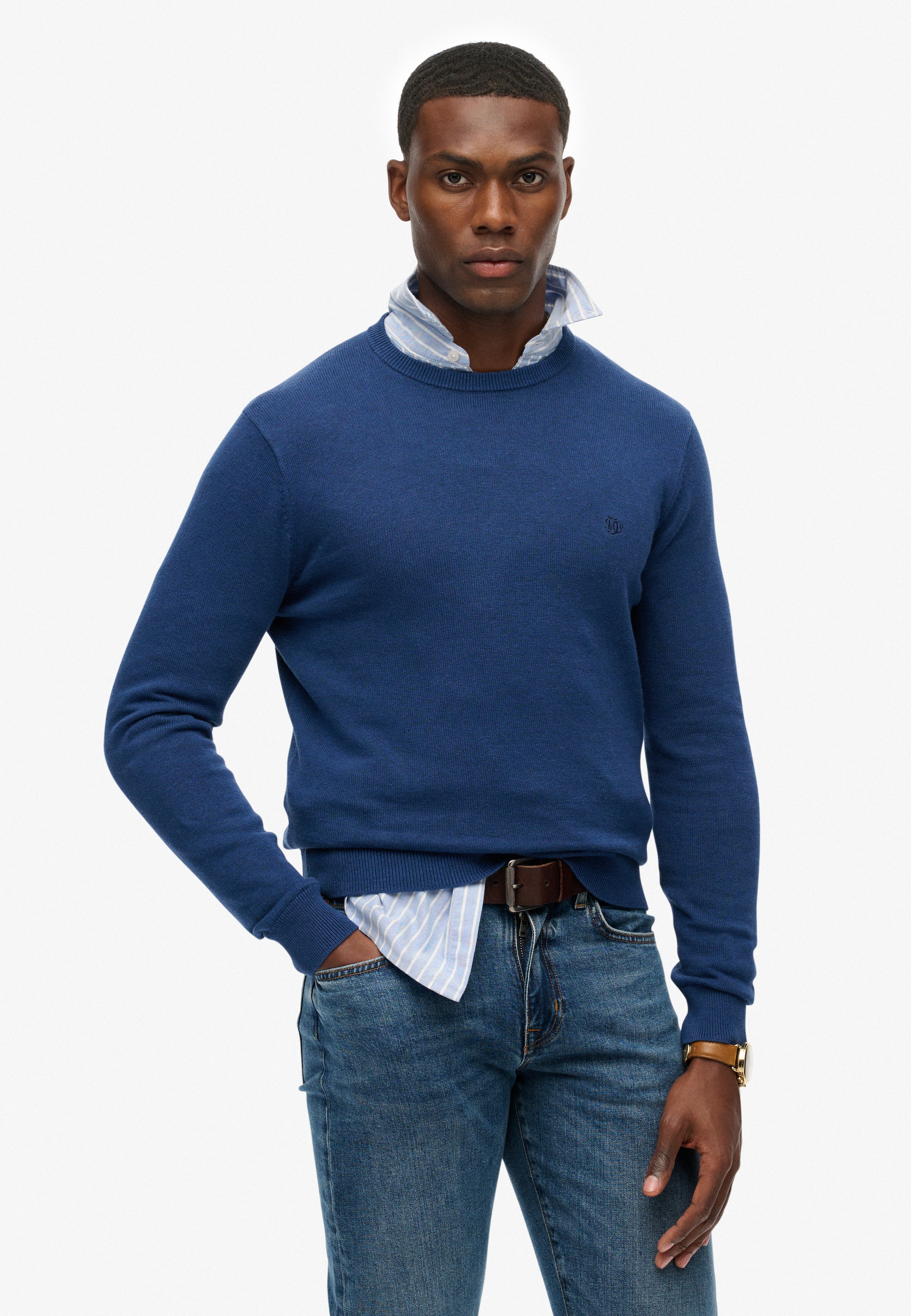 Superdry Strickpullover "ESSENTIALS COTTON JUMPER" günstig online kaufen