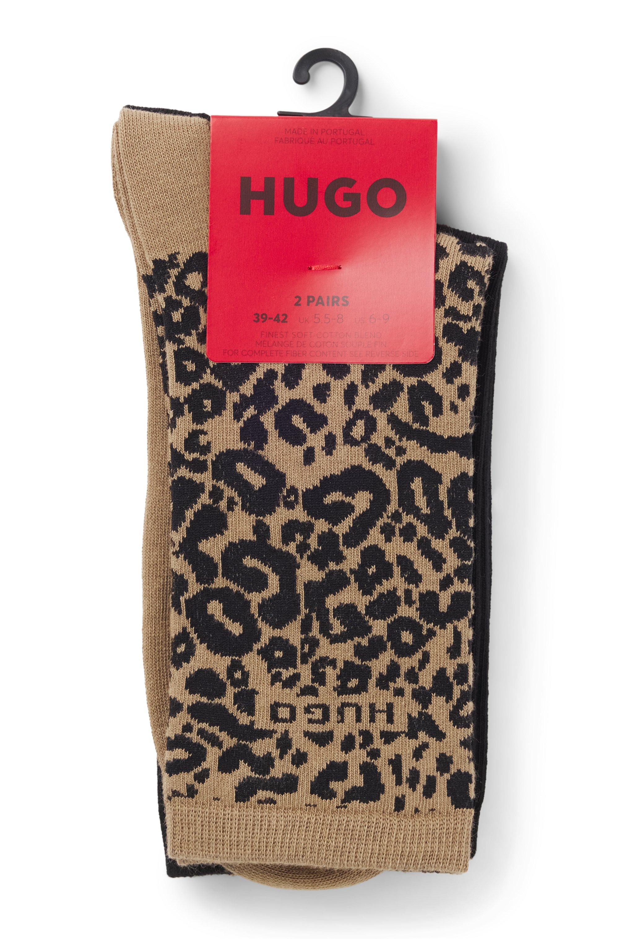 HUGO Underwear Socken »LEO LOGO«, (Packung, 2 Paar), mit HUGO-Schriftzug