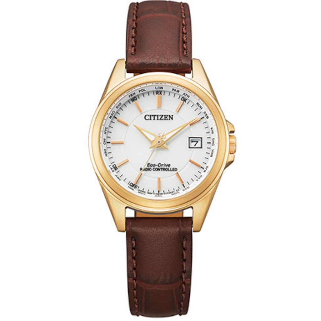 Citizen Funkuhr »EC1183-16A«, Armbanduhr, Damenuhr, Solar