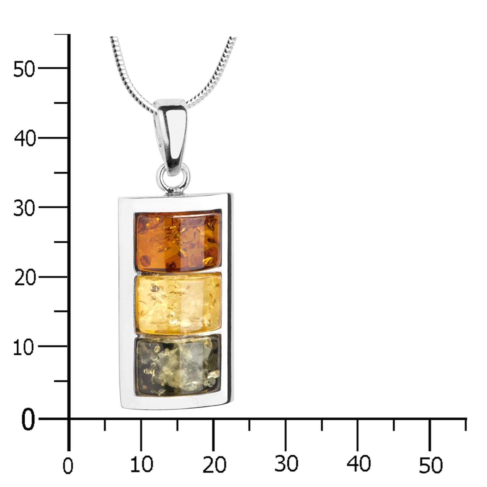 OSTSEE-SCHMUCK Kette mit Anhänger »Ostsee-Schmuck Kette mit Anhänger Miranda«, (2 tlg.)