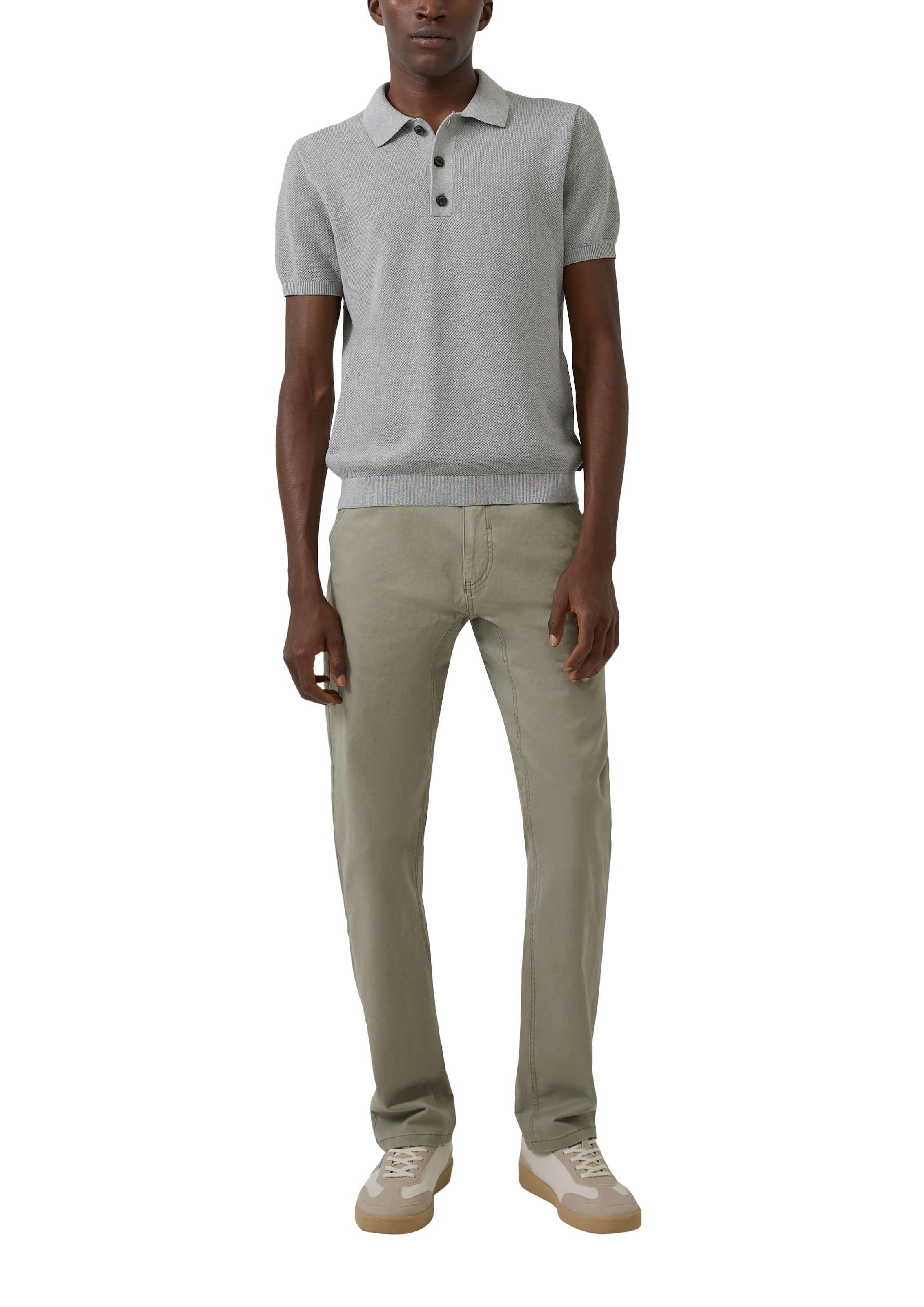 s.Oliver Polokragenpullover mit Rippbündchen