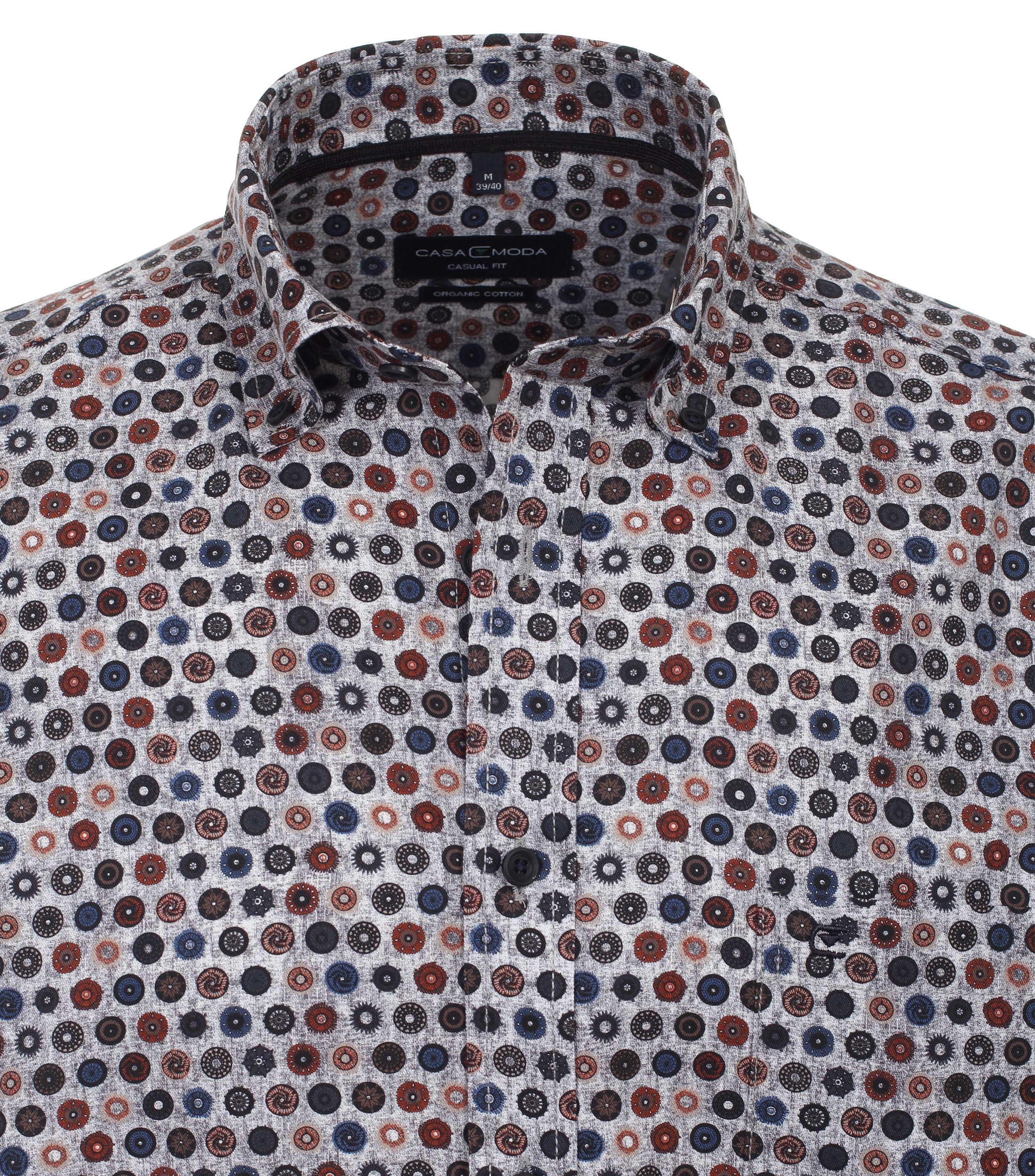 CASAMODA Langarmhemd »CASAMODA Freizeithemd "Green"-Kollektion Print«