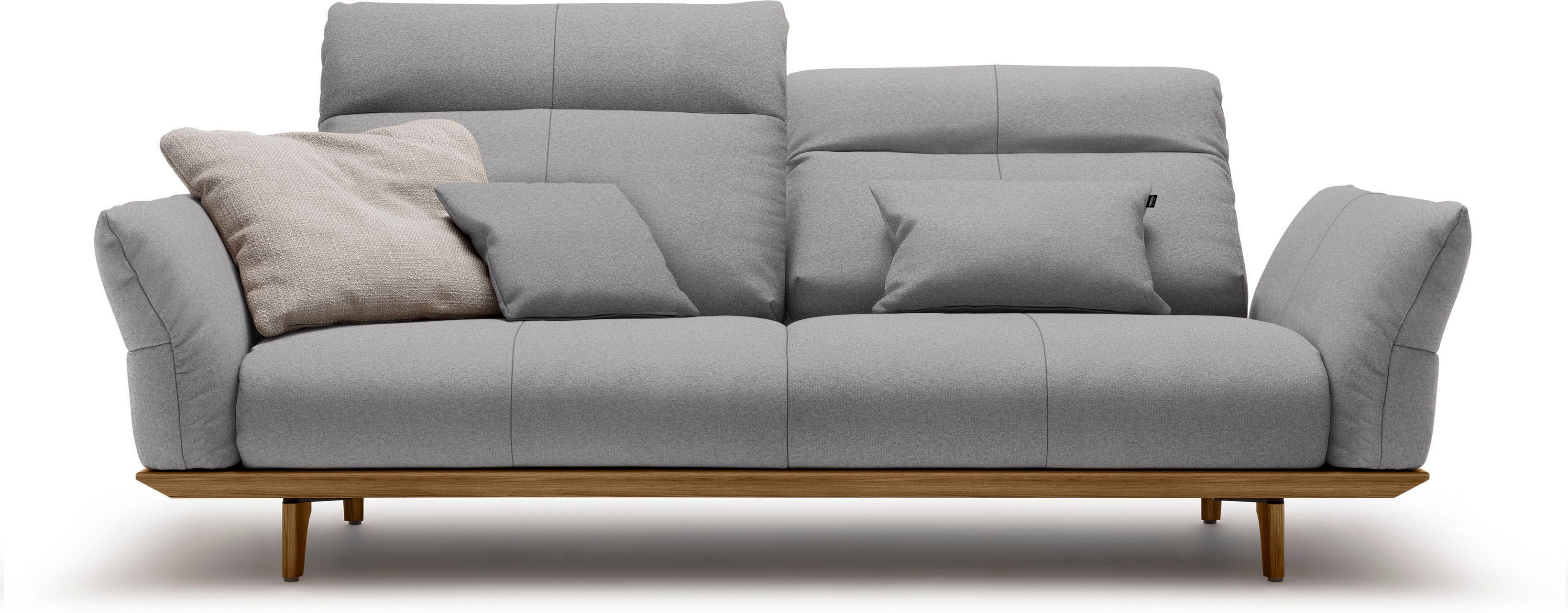Creation BY ROLF BENZ 3-Sitzer "CR.460 Designsofa mit erstklassigem Sitzkomfort" Sockel in Nussbaum, Füße Nussbaum, Breite 208 cm