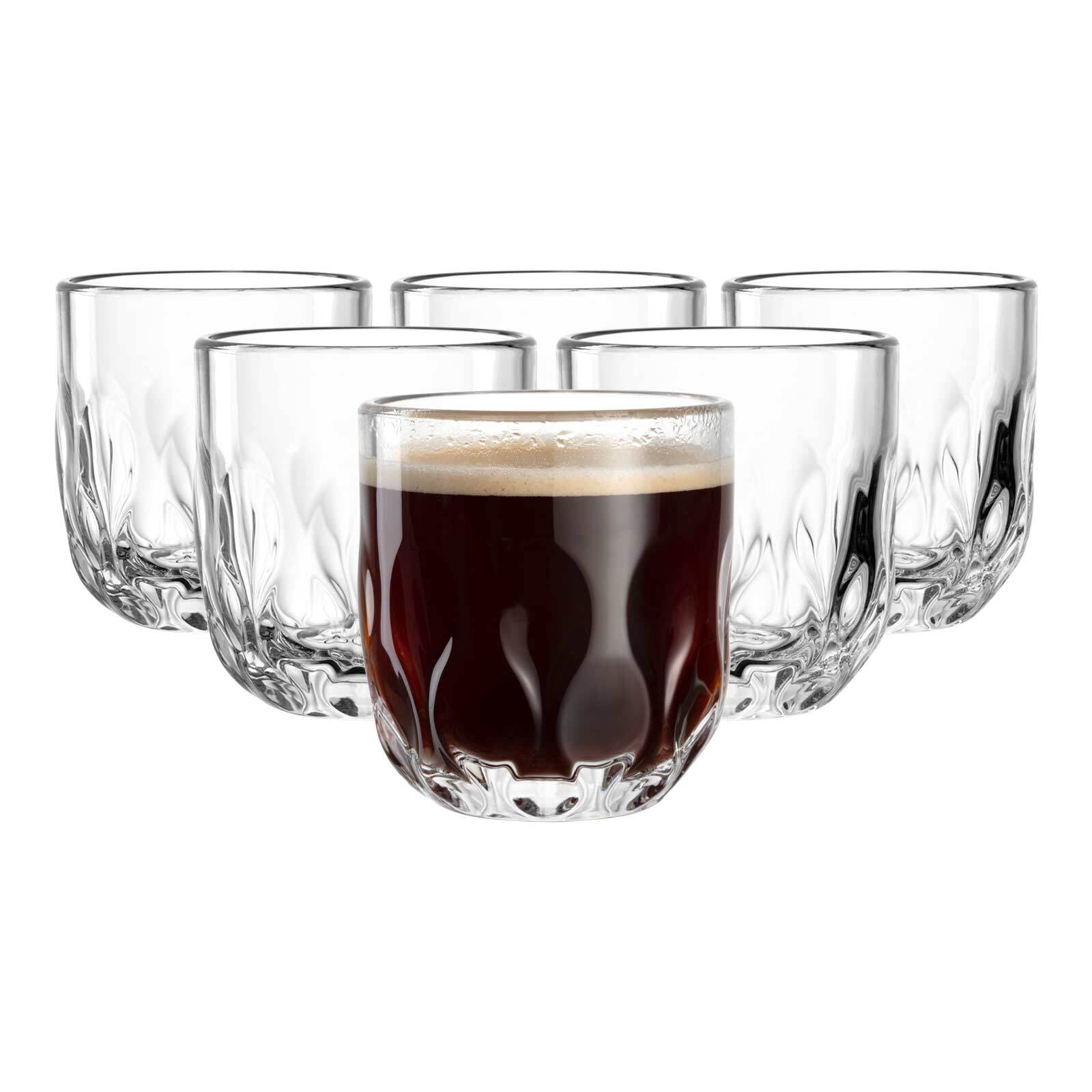 LEONARDO Latte-Macchiato-Glas "Kaffeegläser (3) Gocce 220 ml 6er Set transp günstig online kaufen