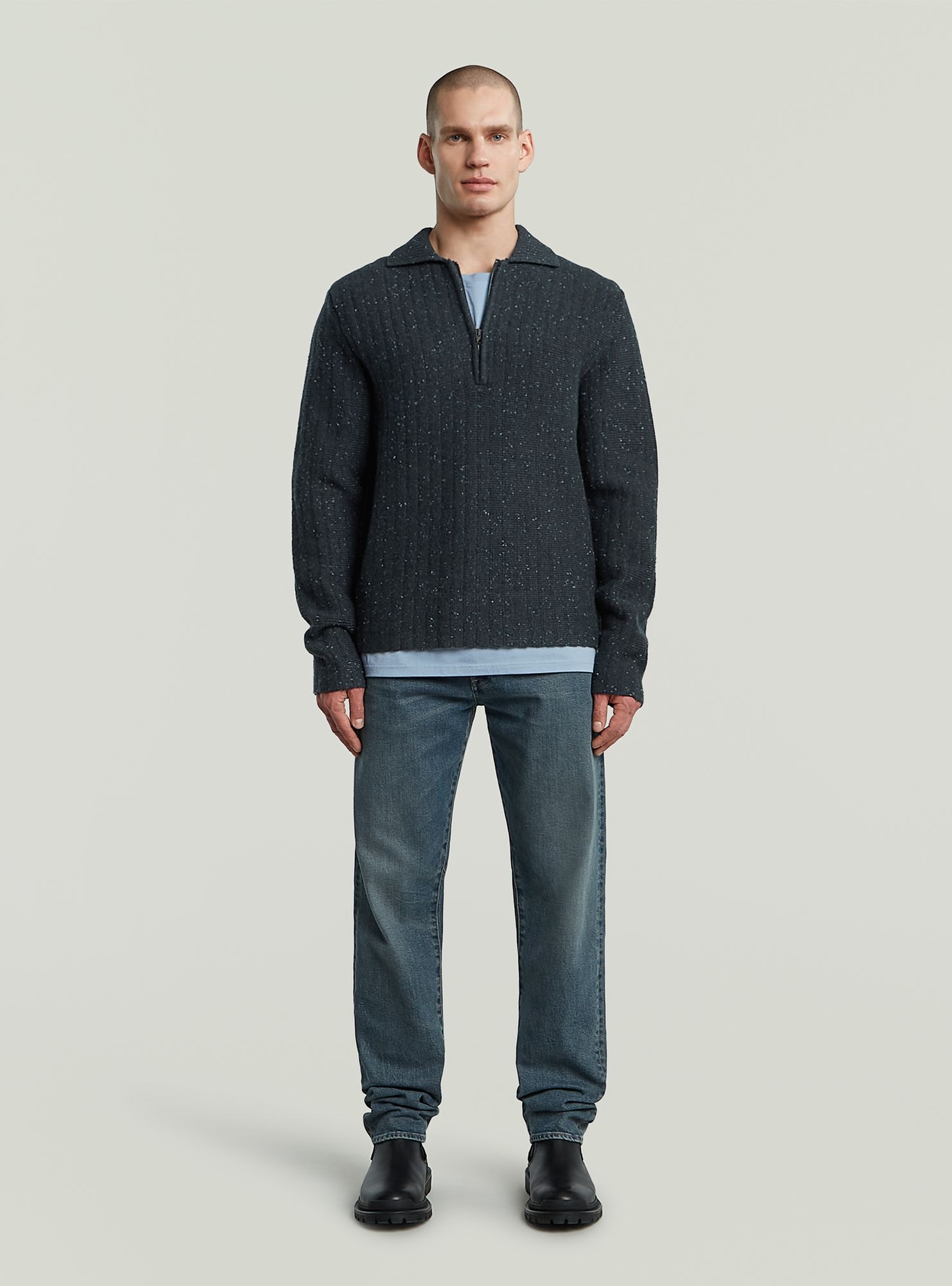 G-STAR Poloshirt »Polo Collar Half Zip Knit«