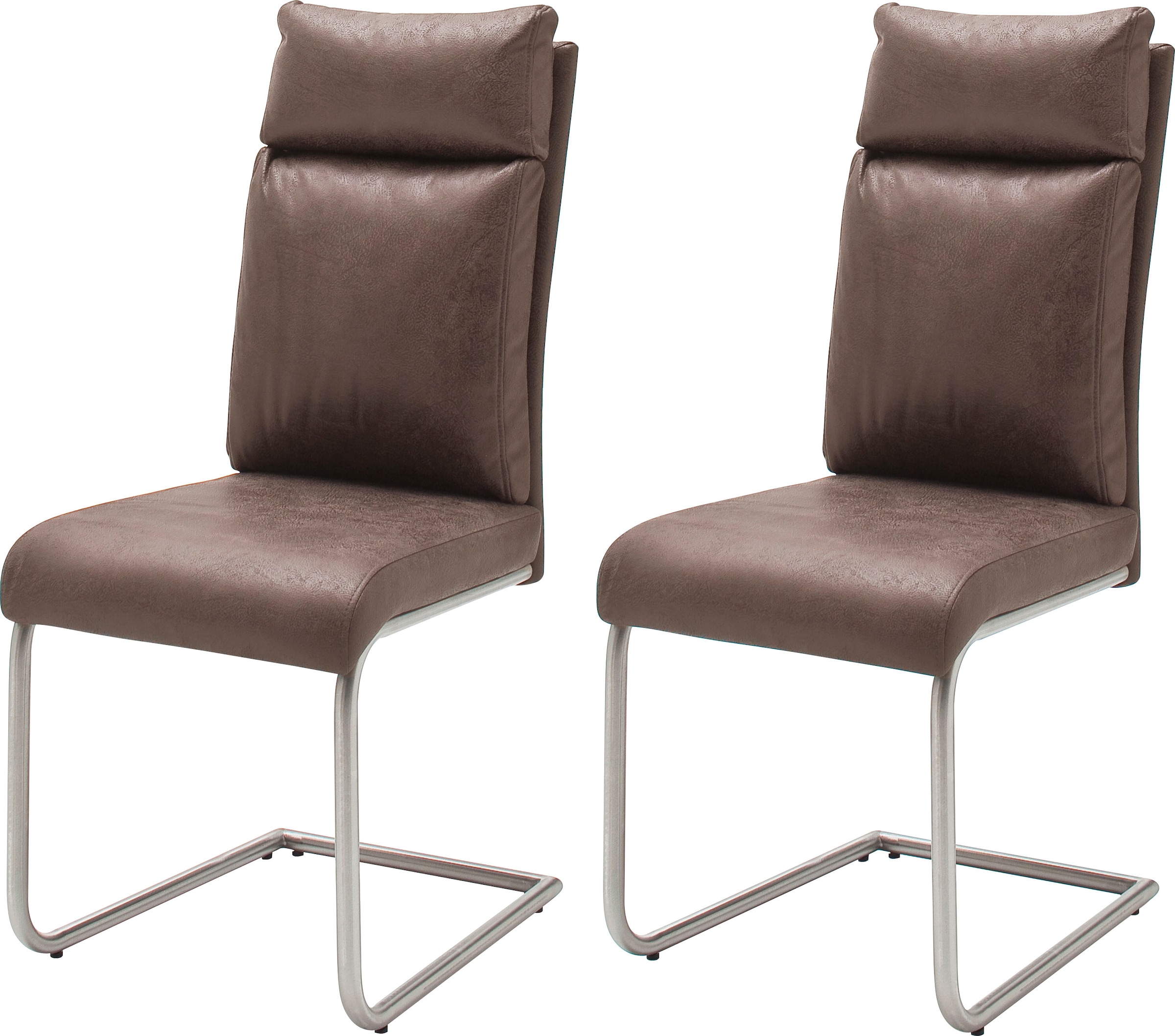 MCA furniture Freischwinger "PIA" (Set) 2 Stk. Stoffbezug Stuhl belastbar b günstig online kaufen