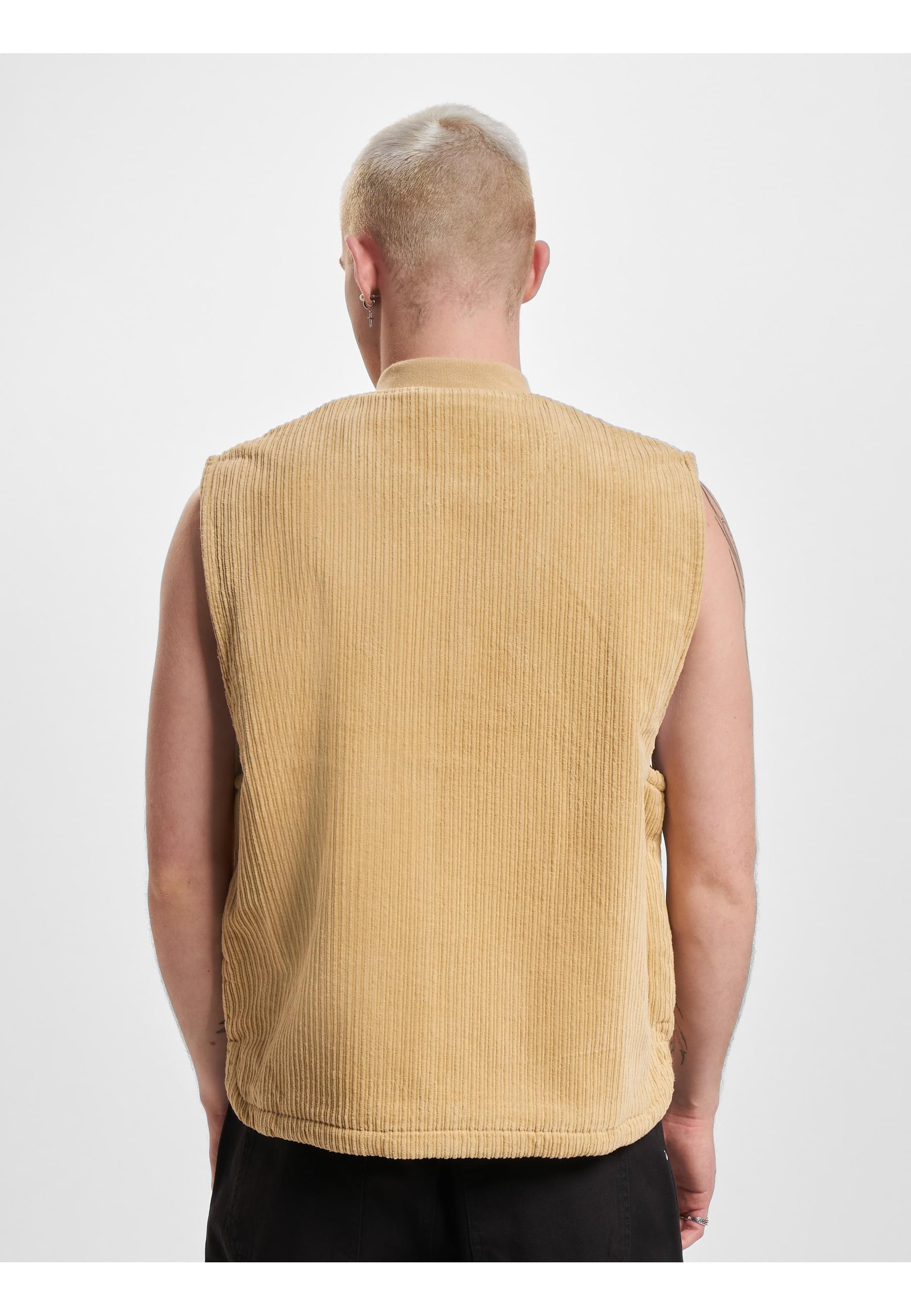 Karl Kani Steppweste »Karl Kani Herren KU233-006-1 KK Chest Signature Corduroy Vest«, (1 tlg.)