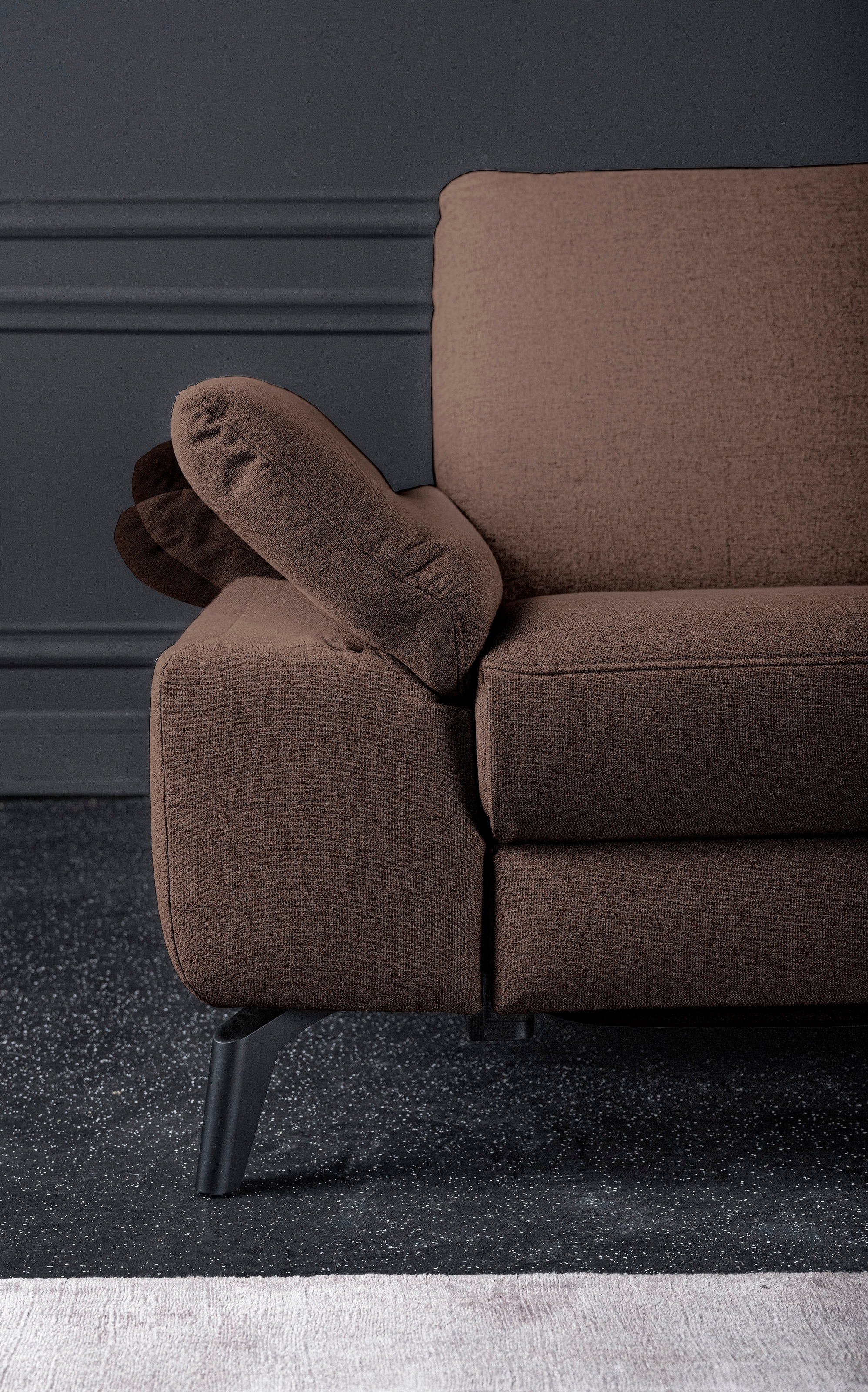 alina Ecksofa, inkl. Kopfstützen, wahlweise mit Relaxfunktion, Breite: 243 cm