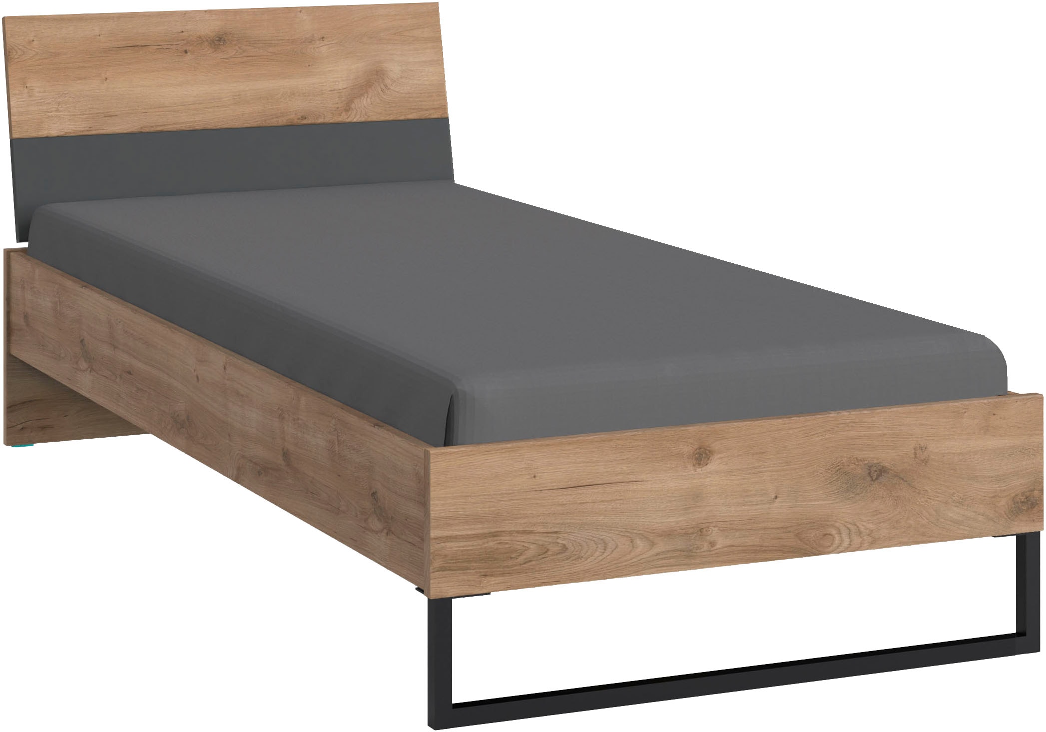 Wimex Einzelbett "Texel erhältlich in den Breiten 90 & 140cm" Mit Metallkuf günstig online kaufen