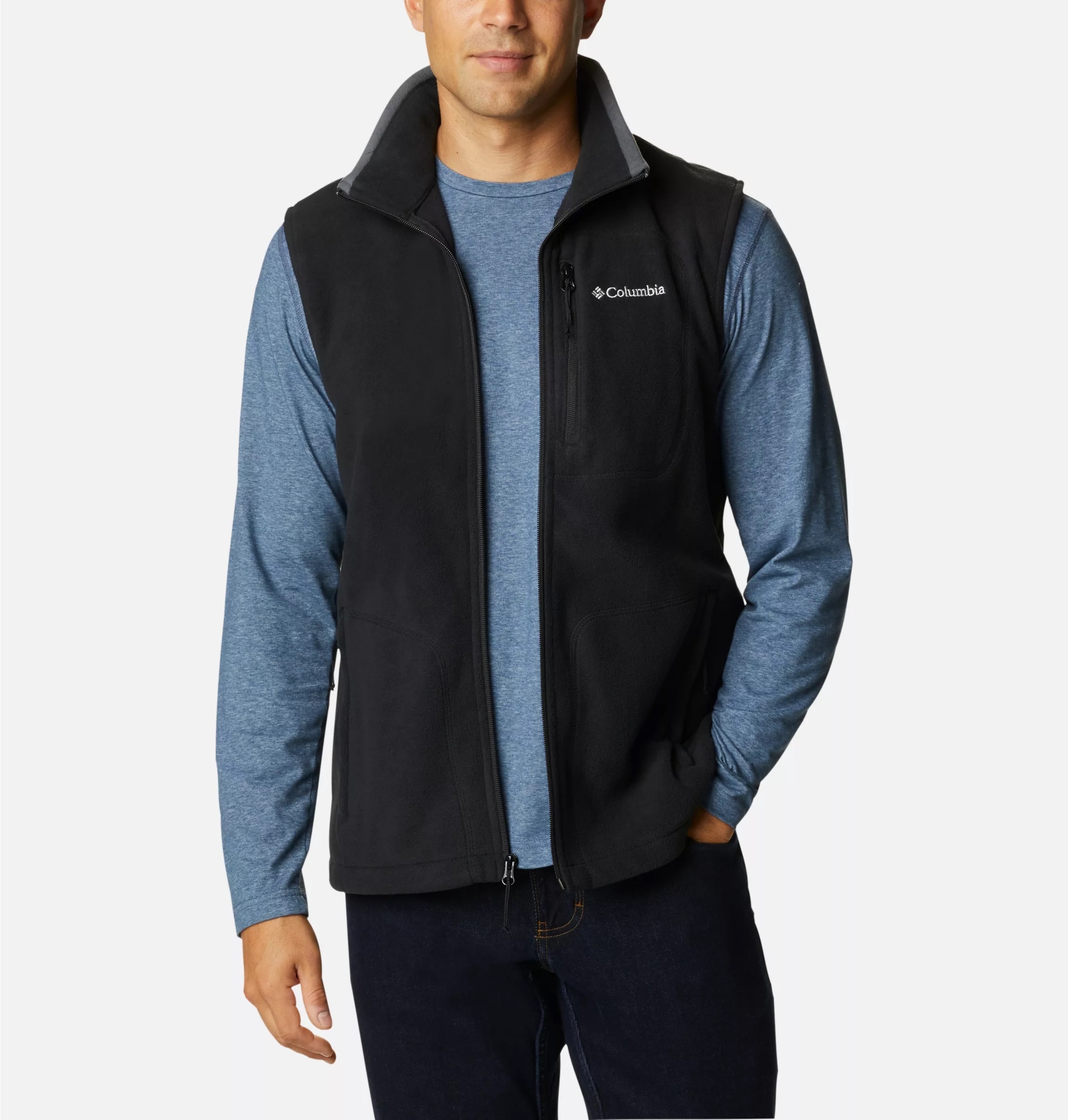 Columbia Fleeceweste "Fast Trek™ Fleece Vest" mit Reißverschluss, schnell trocknend, aus Fleece