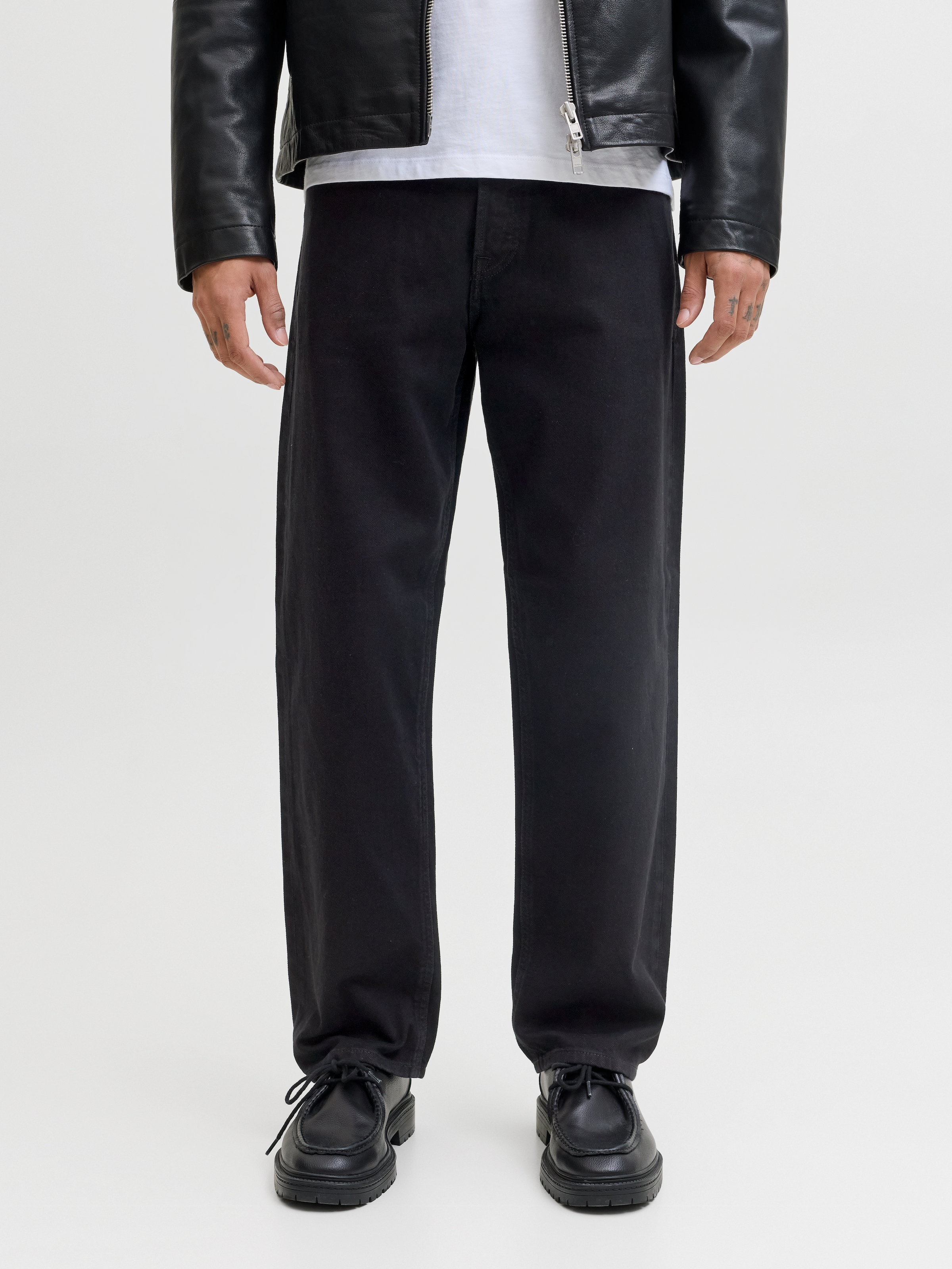 Jack & Jones Relax-fit-Jeans "JJIEDDIE mit hoher Taille und lockerer Passform" Baumwolle, relaxed fit