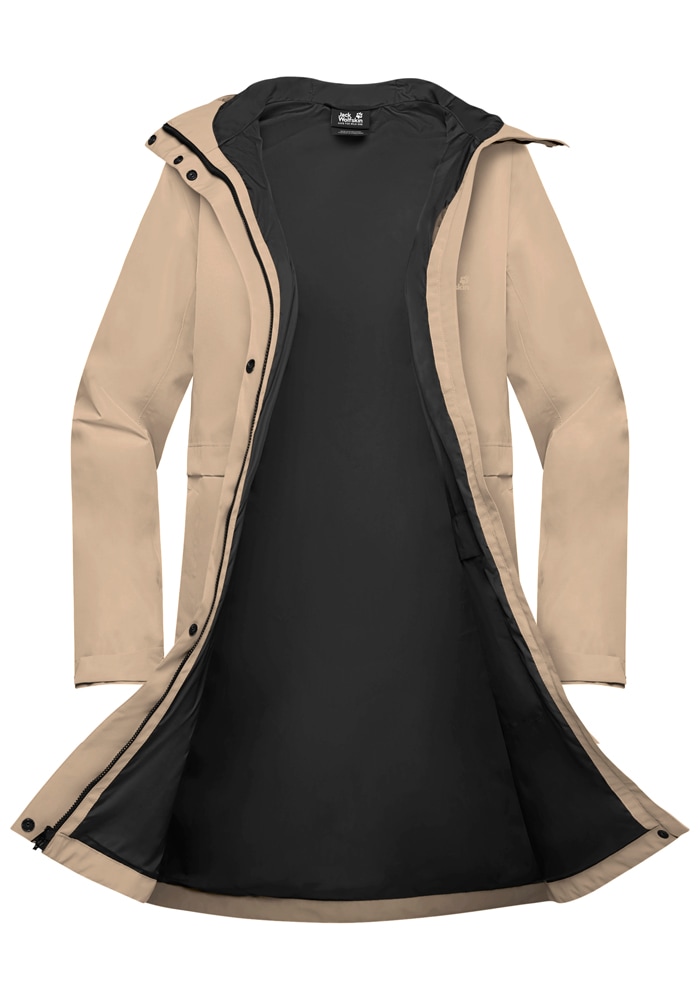 Jack Wolfskin Outdoorjacke »TERRAVIEW 2L COAT W« mit Kapuze