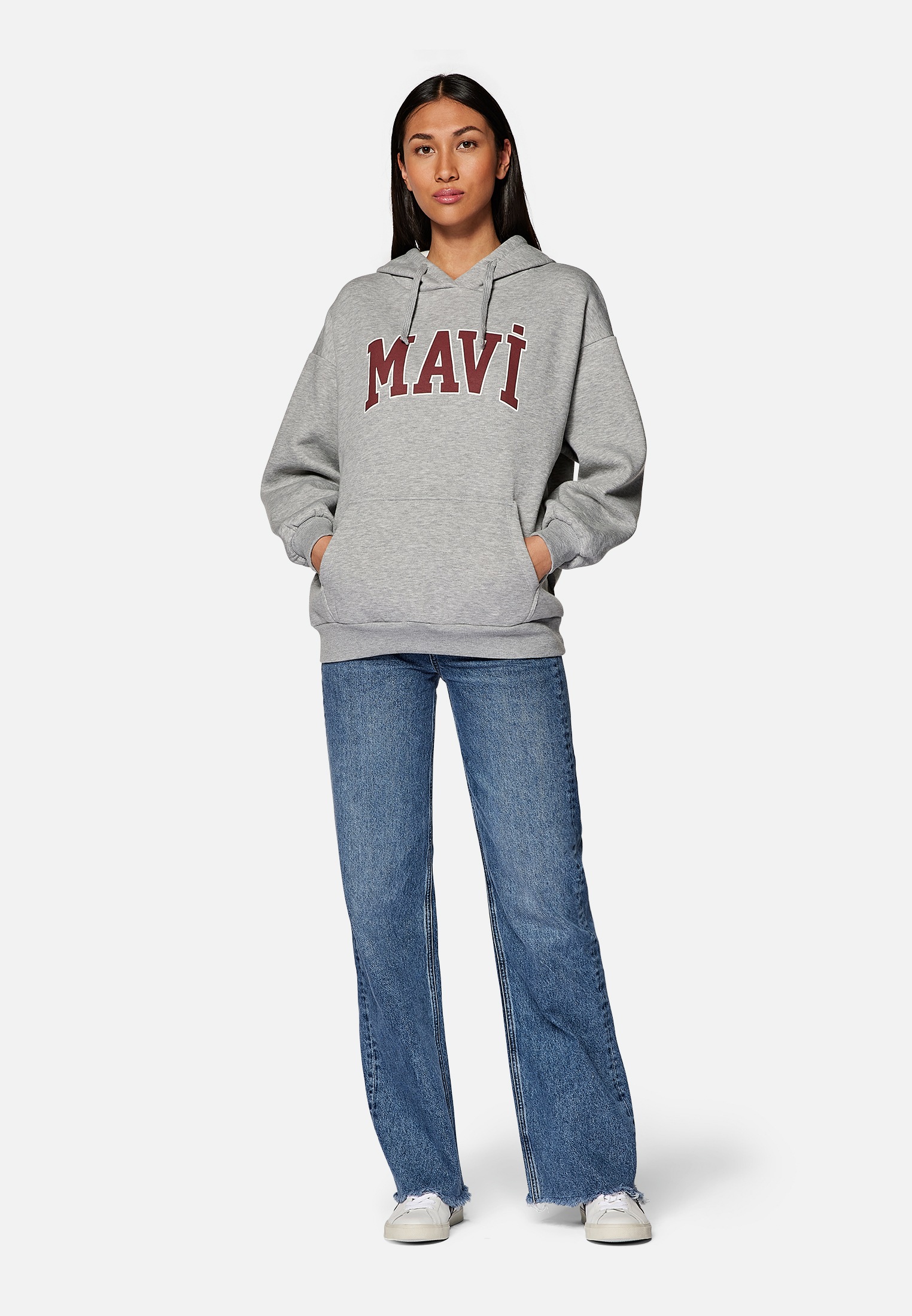 Kapuzenpullover »MAVI SWEATSHIRT«, Hoodie mit Mavi Logo auf Brust