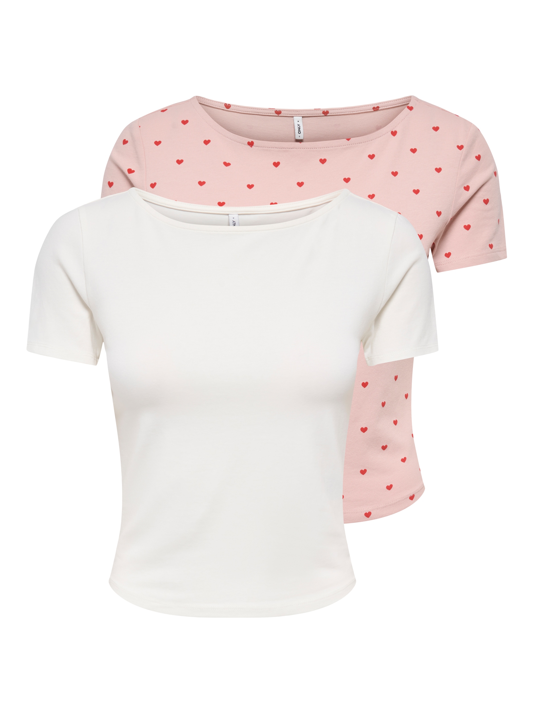 ONLY Kurzarmshirt "ONLSUSAN SHORT S/S 2 PACK TOP CS JRS" Packung, 2er-Pack, günstig online kaufen