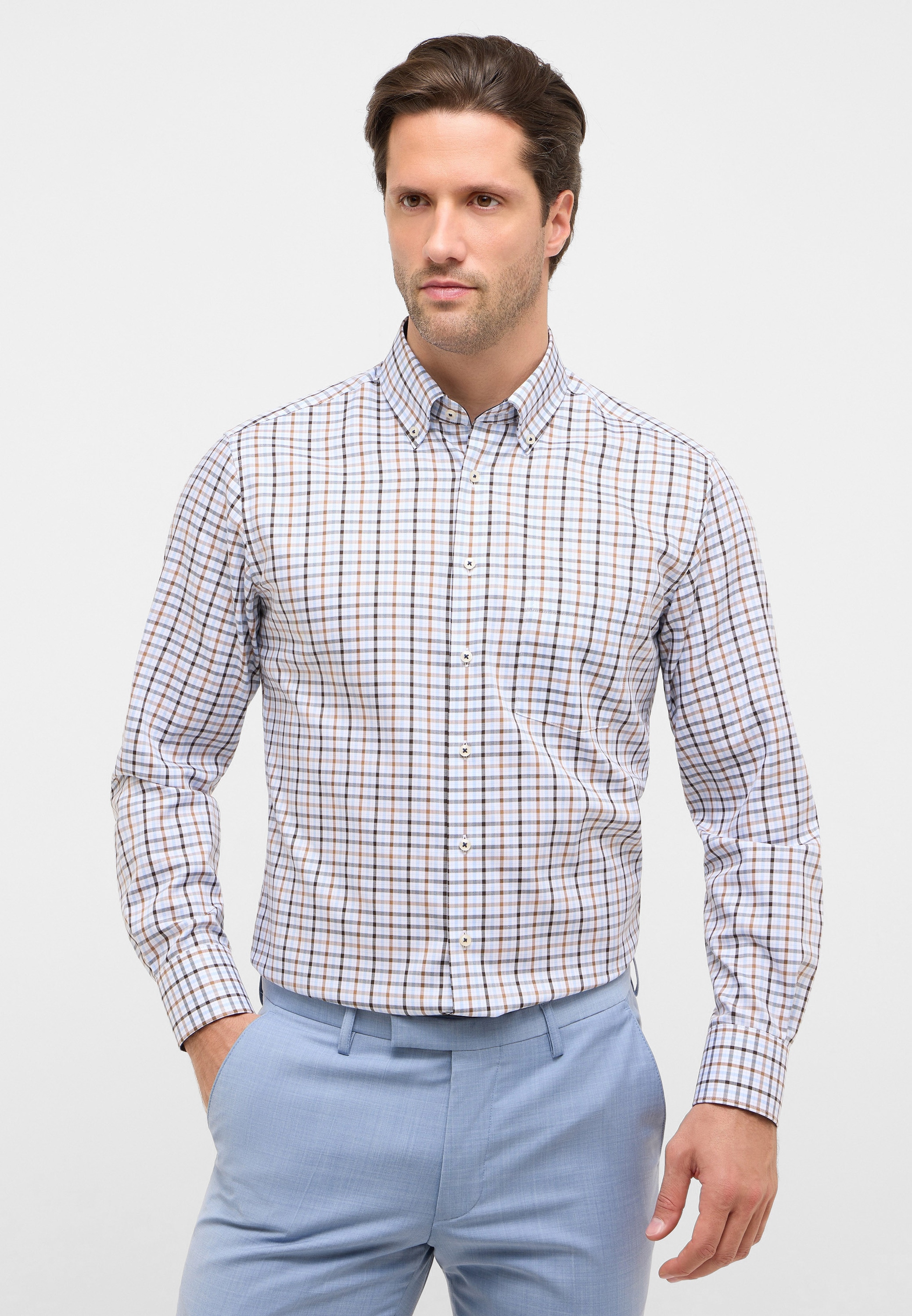 Eterna Langarmhemd "MODERN FIT" NON IRON (bügelfrei) günstig online kaufen