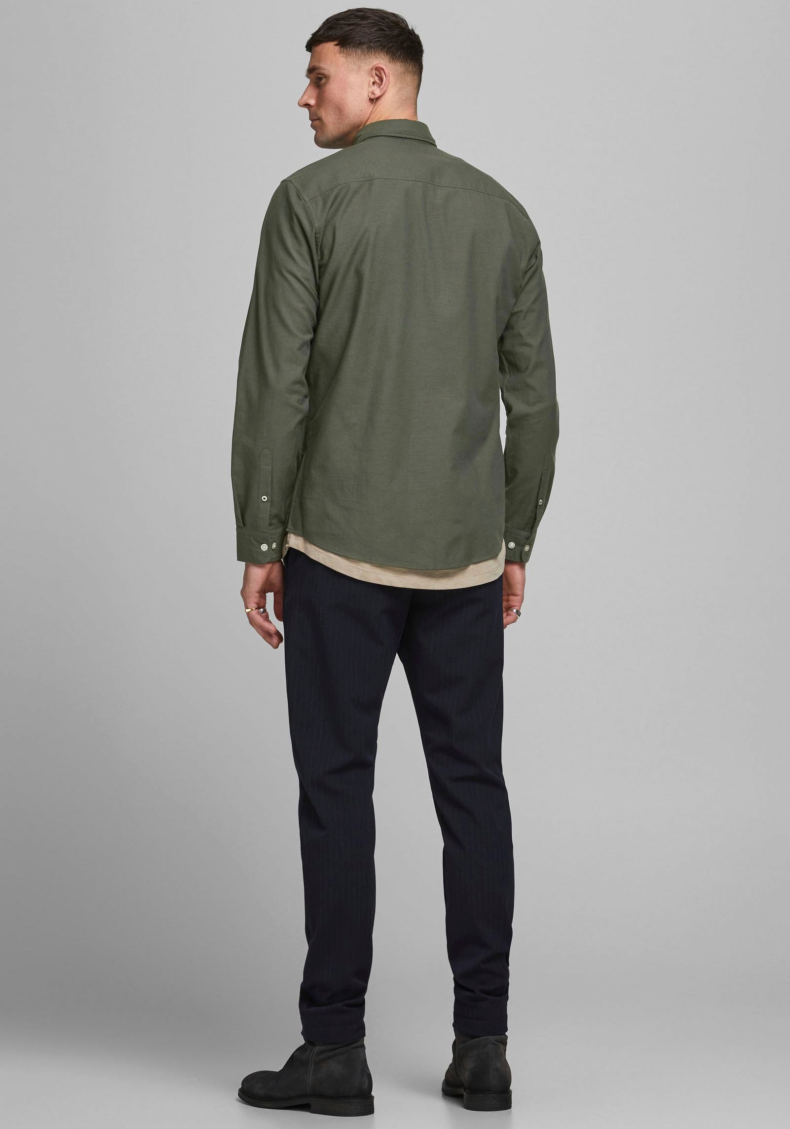 Jack & Jones Herren Freizeit Hemd JJEOXFORD - Slim Fit günstig online kaufen