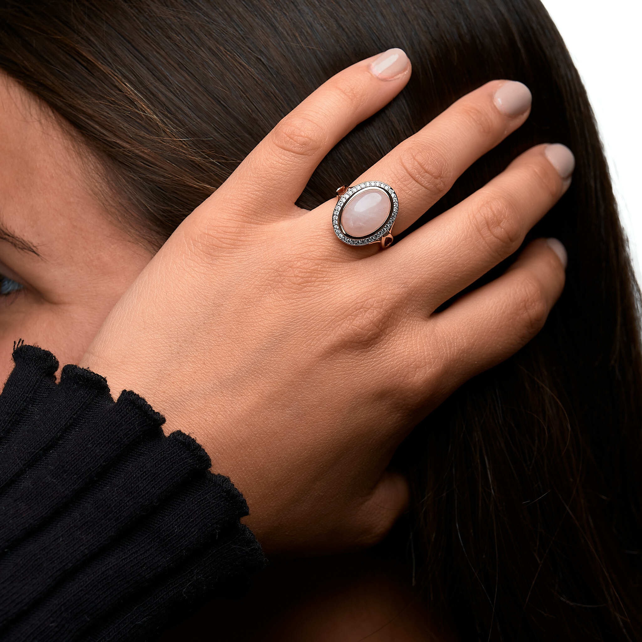 Zeeme Cocktail Ring Red Size 60 2