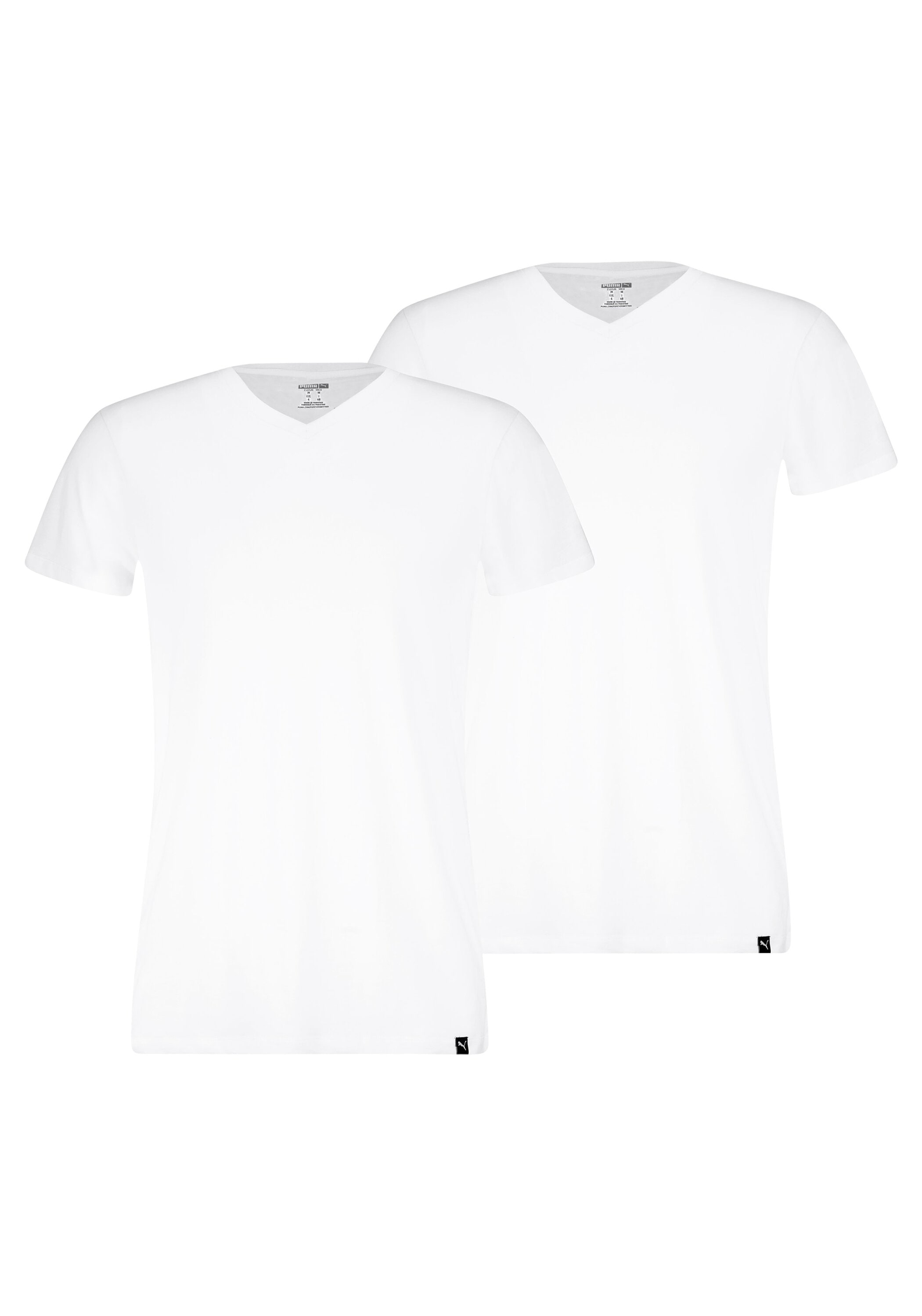 PUMA T-Shirt "T-Shirt V-Neck Tee 2P 2er Pack" 2