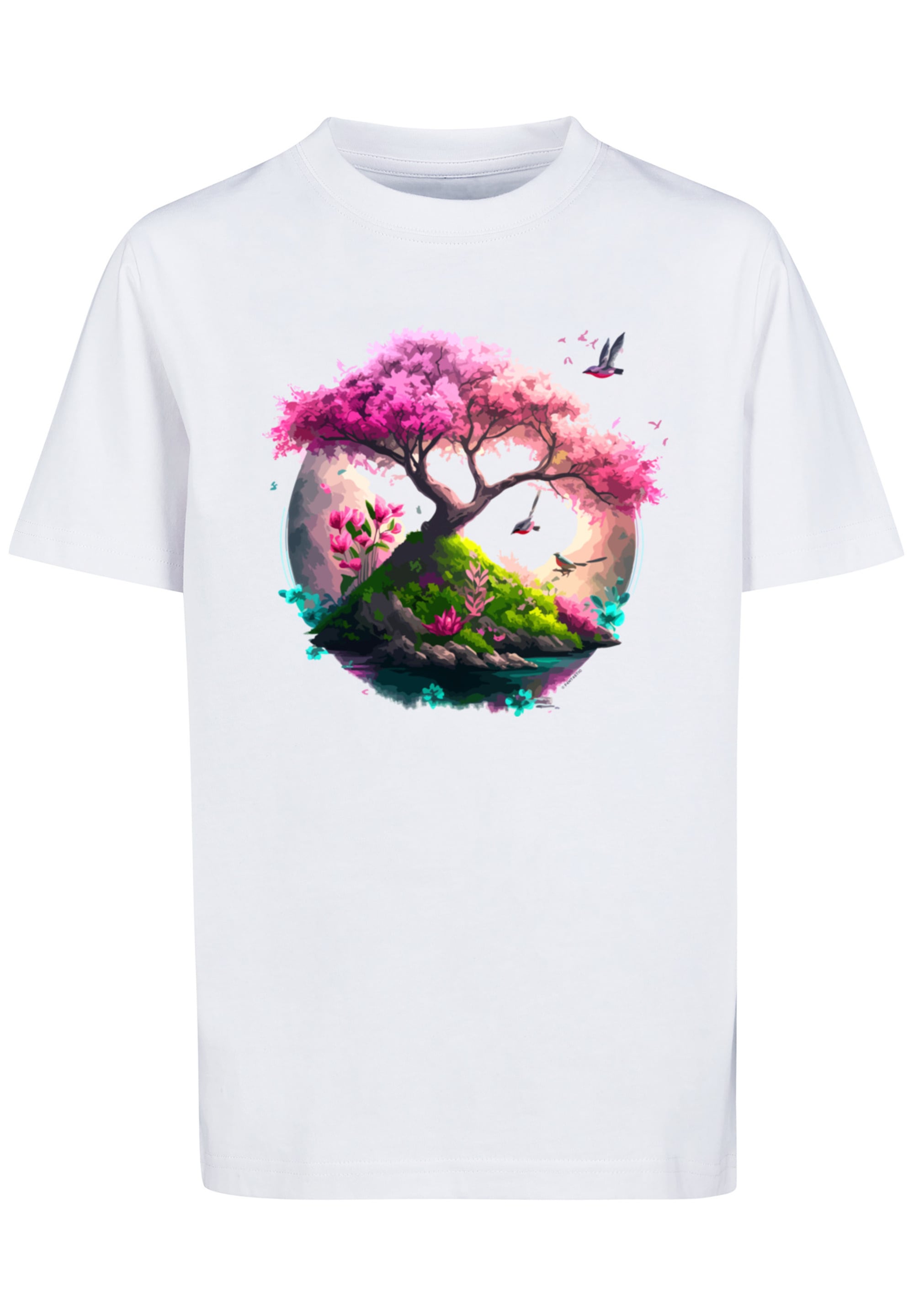 »Kirschblüten Keine BAUR Unisex«, online | Angabe bestellen Baum F4NT4STIC T-Shirt Tee