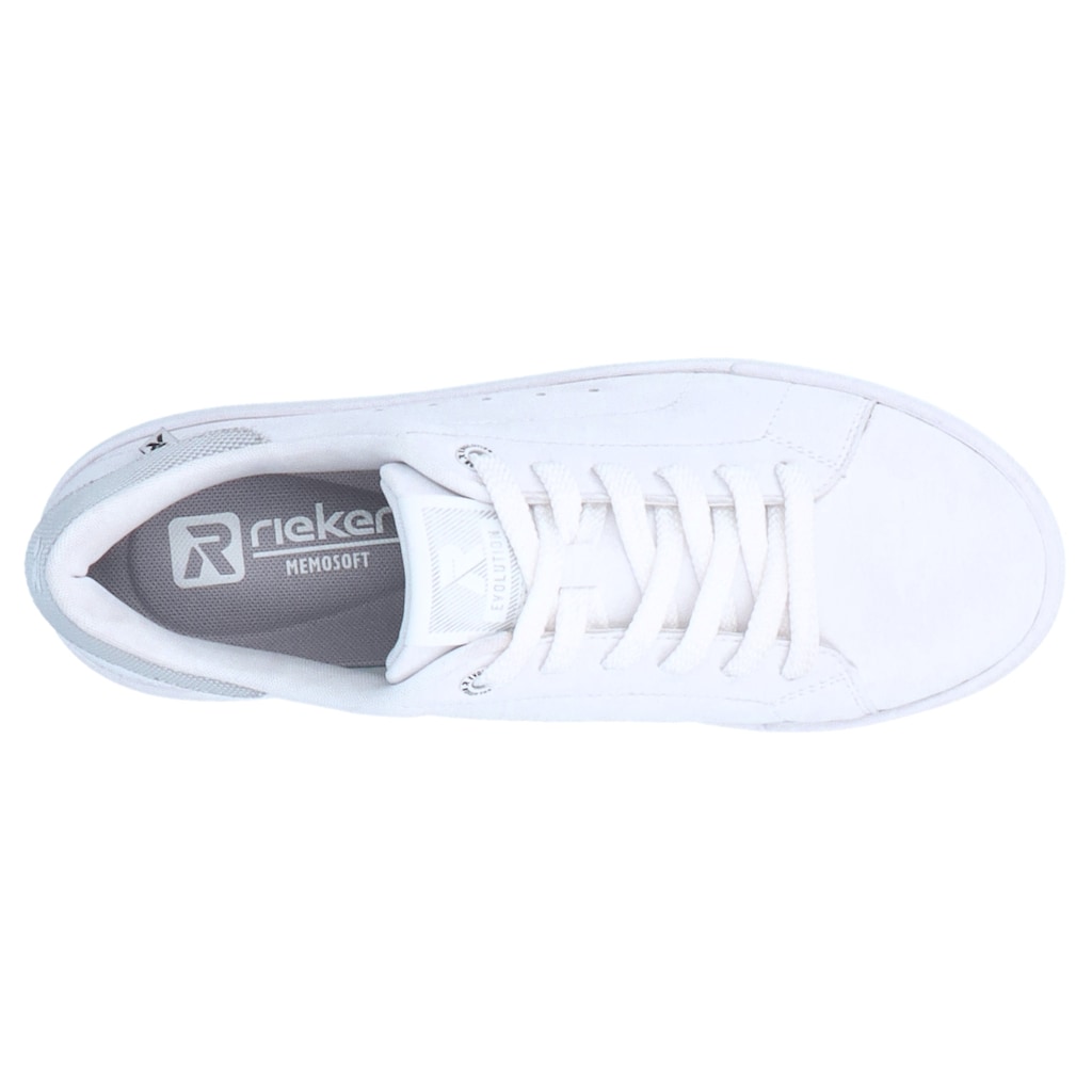 Rieker EVOLUTION Sneaker, in monochromer Optik, Freizeitschuh, Halbschuh, Schnürschuh