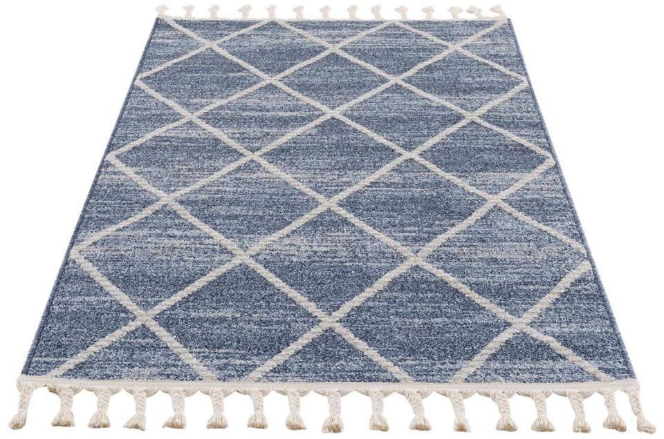 Carpet City Teppich »Art 2646«, rechteckig, Kurzflor, mit Kettfäden, Rauten-Optik