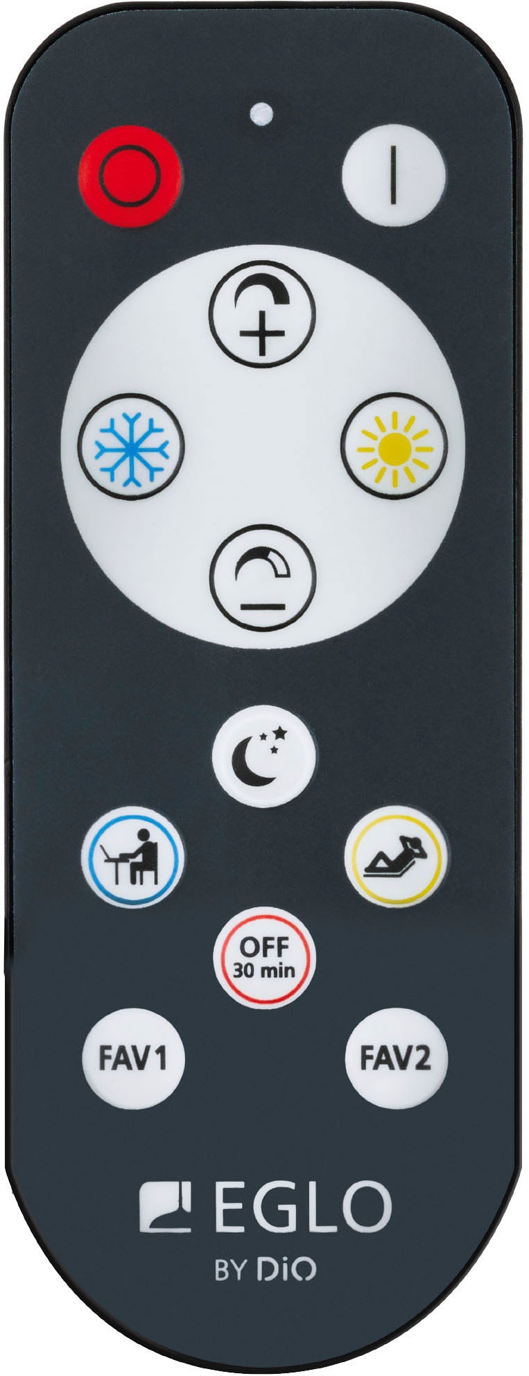 EGLO LED-Deckenleuchte »GAFARES« in schwarz und weiß aus Alu, Stahl / inkl. LED fest integriert - 15 Watt