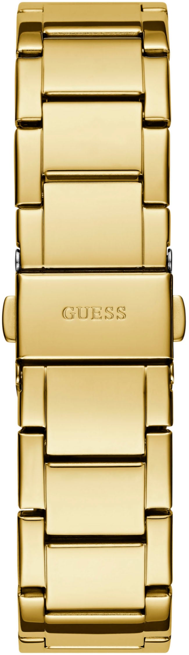 Guess Quarzuhr »PETAL«, Armbanduhr, Damenuhr, Kristallsteine, Mineralglas, Edelstahlarmband
