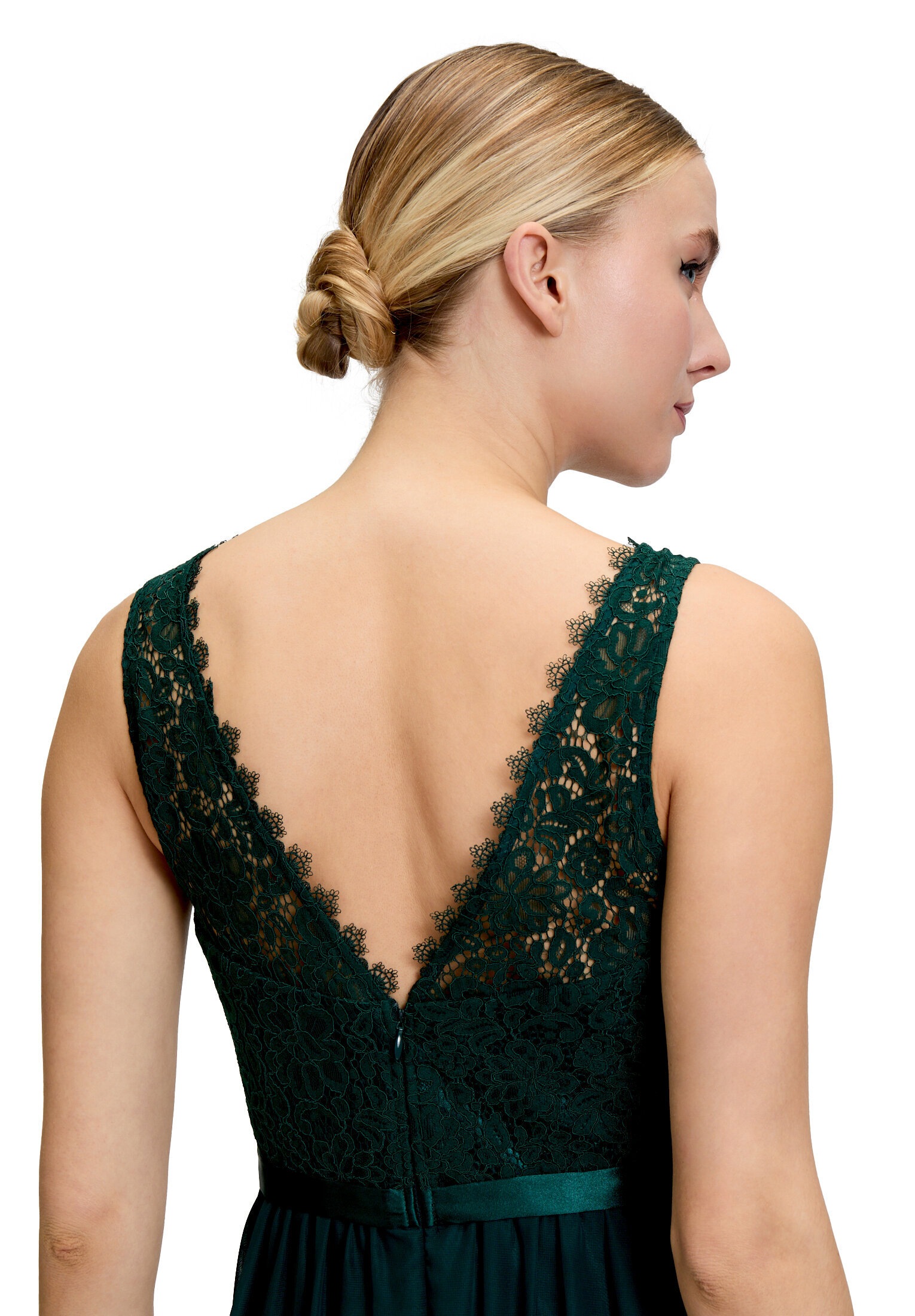 Vera Mont Cocktailkleid »Damen mit Spitze« Ohne Tasche Bogenkante