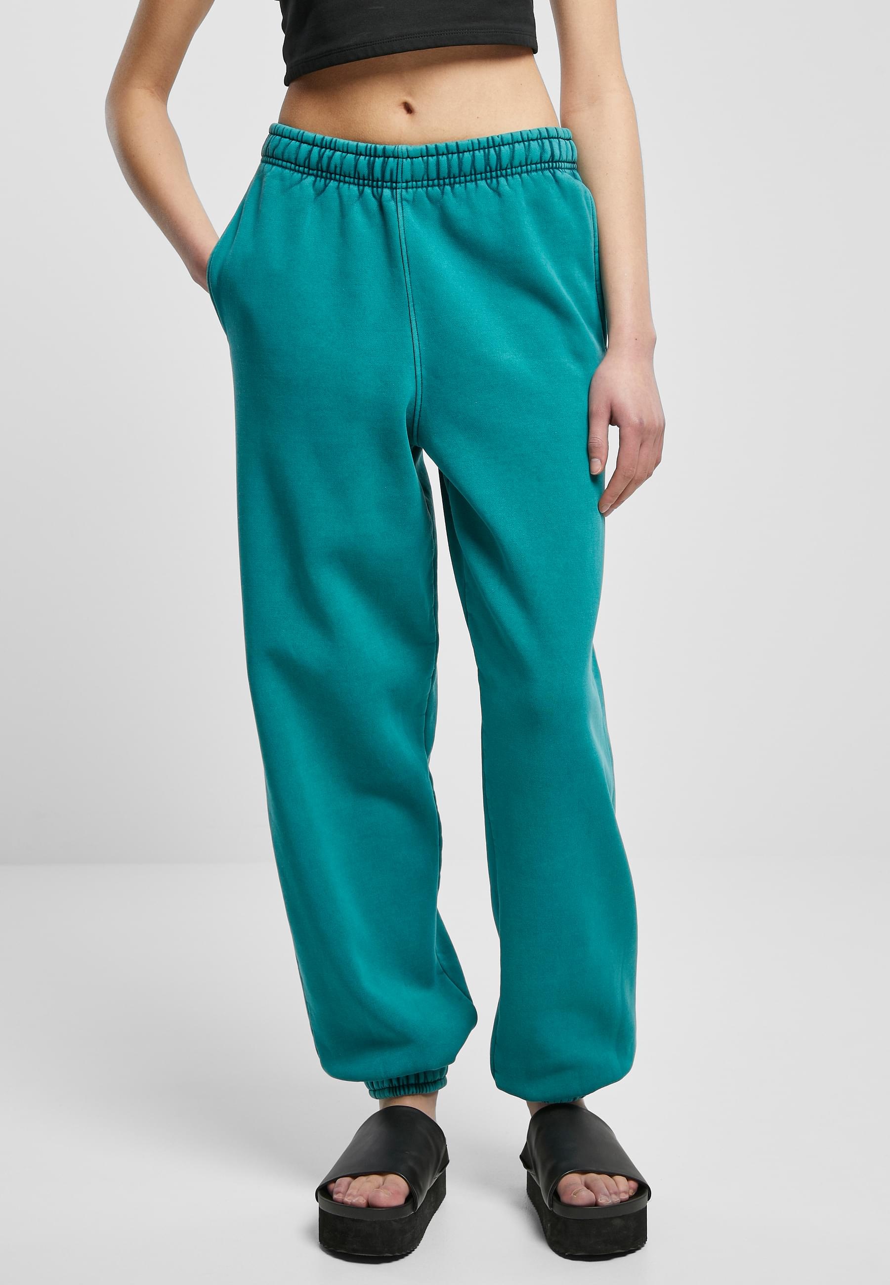 URBAN CLASSICS Jogginghose »Urban Classics Damen Ladies High Waist Stone Washed Sweat Pants«, (1 tlg.)