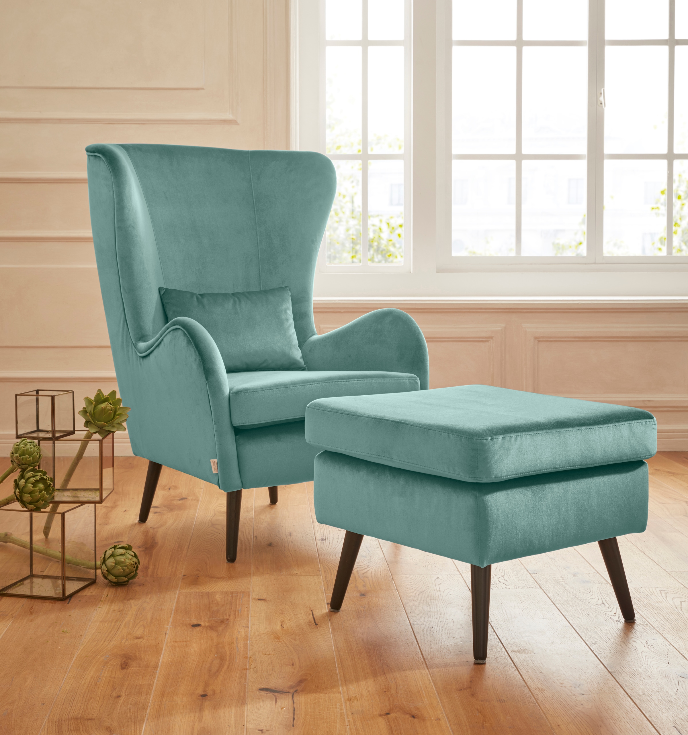 Home affaire Sessel "Sallito, TV-Sessel, Ohrensessel mit" Hocker, in vielen günstig online kaufen