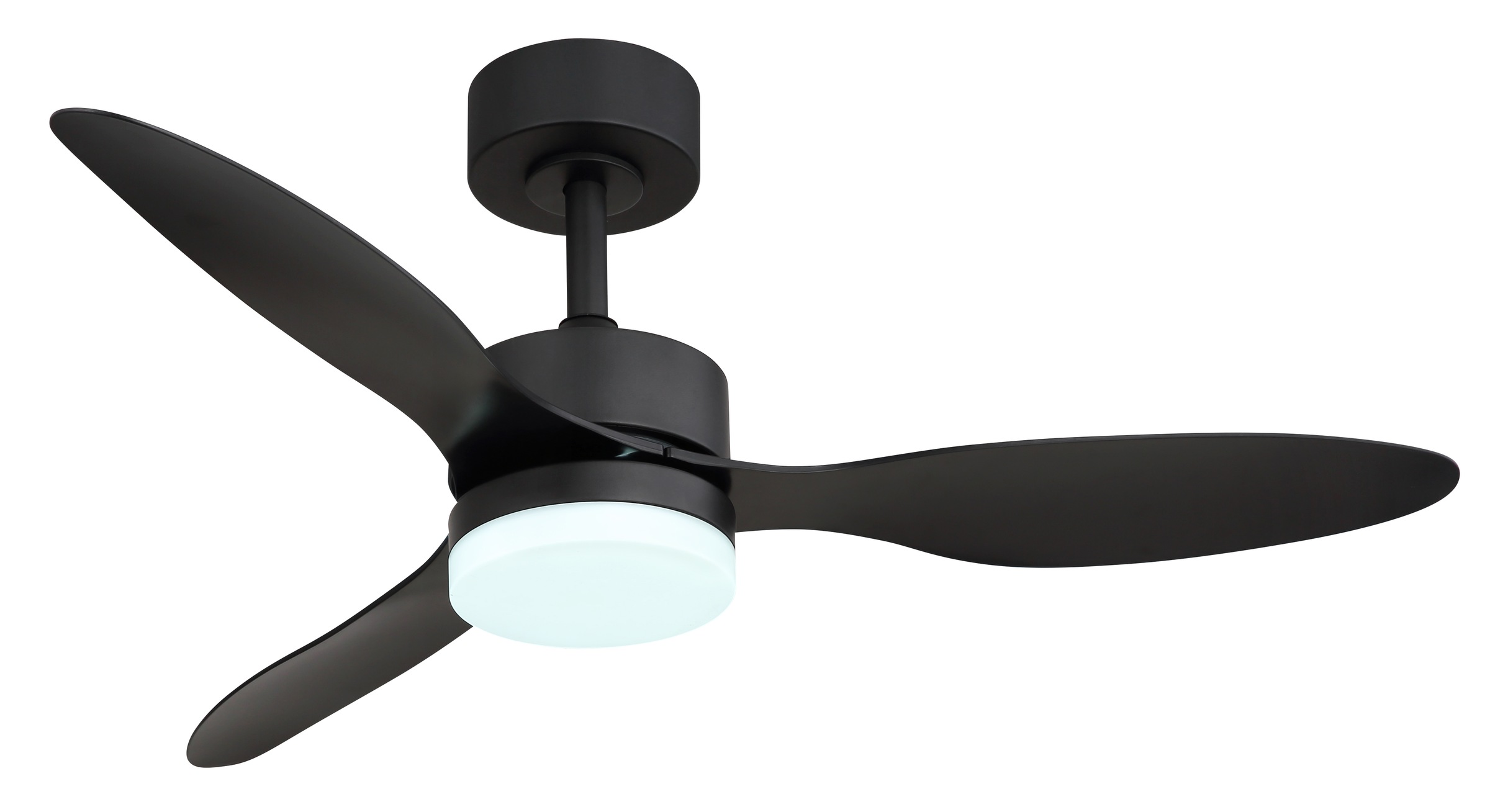 GLOBO LIGHTING Deckenleuchte »BLACKWELL« LED-Modul 1 Stk. Deckenventilator Schwarz, Opal/Kunststoff, dimmbar, LED 20W