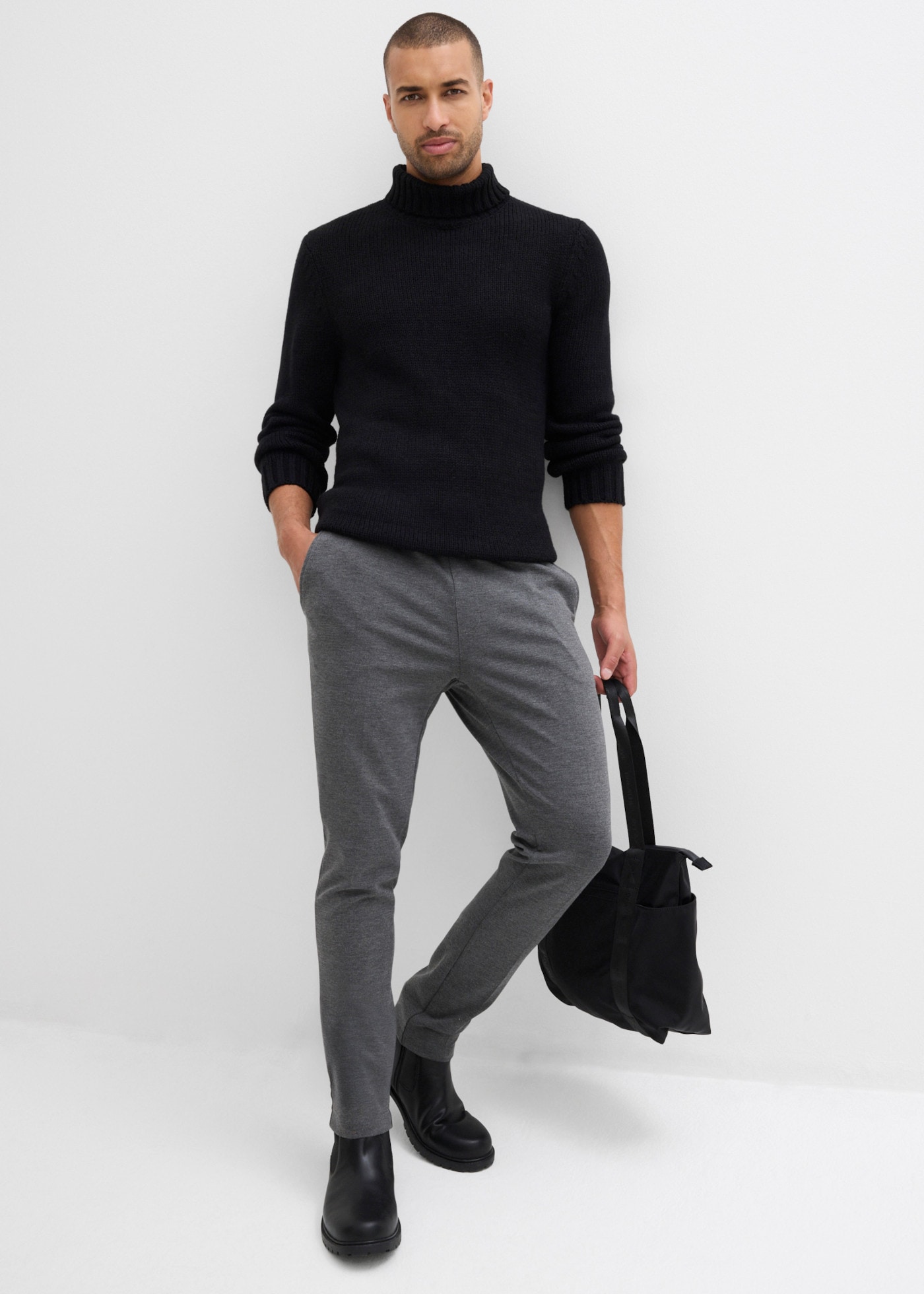 bonprix Schlupfhose  in fester Jerseyqualität, Slim Fit, mit Rundumgummizug