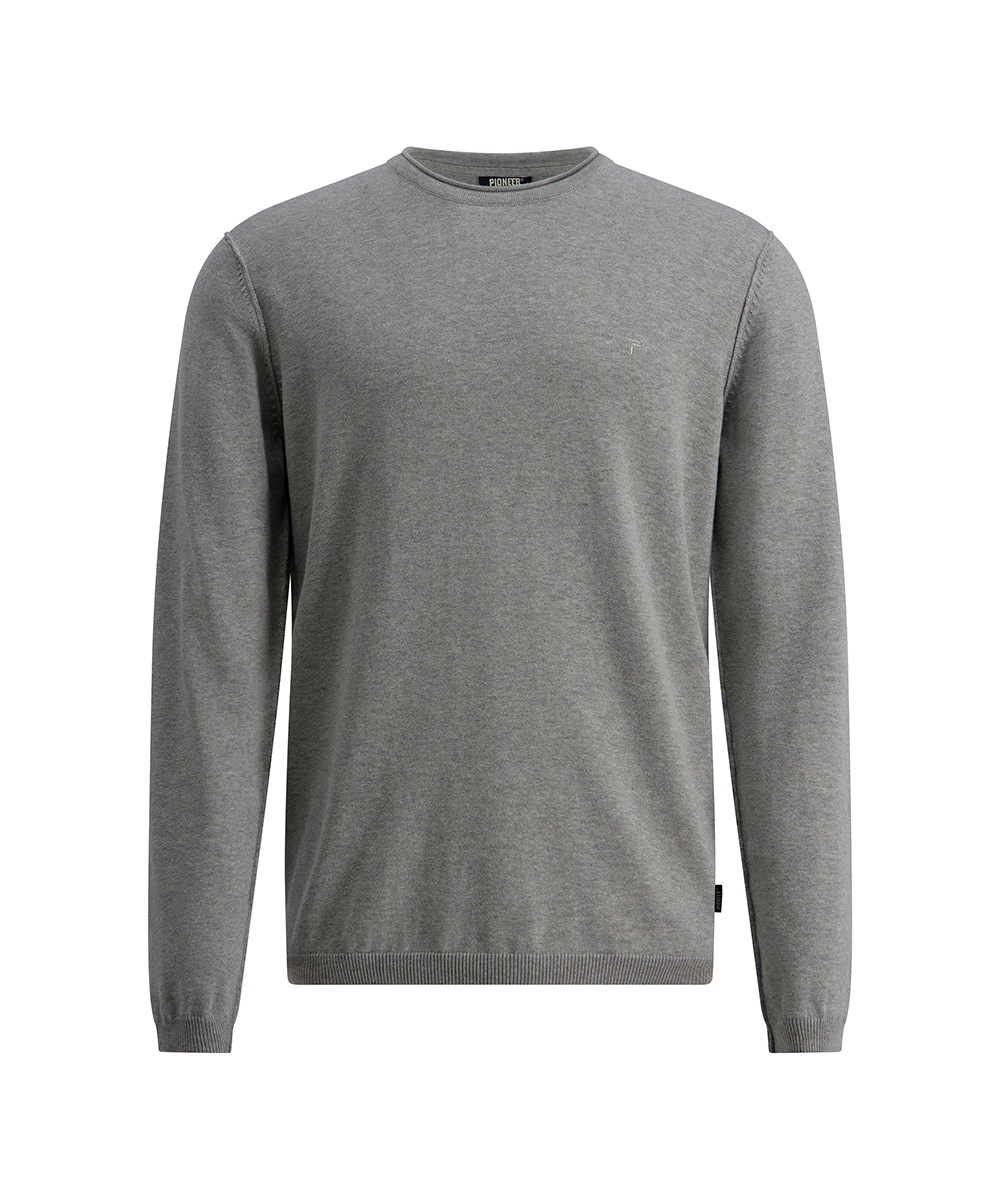 Pioneer Authentic Jeans Rundhalspullover mit Rollkante