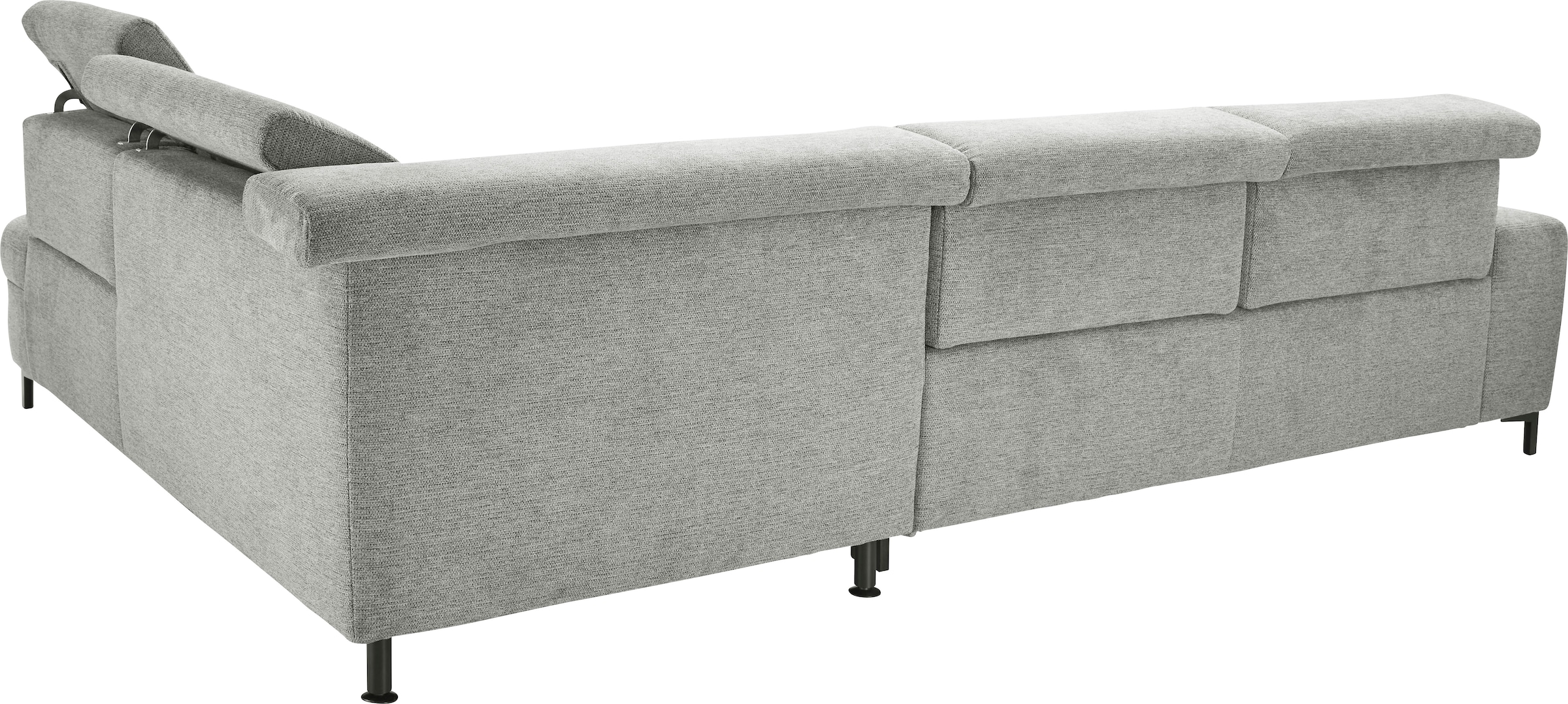 set one by Musterring Ecksofa »SO 3400 Sitzhöhe 47cm oder 49cm, Sitztiefe verstellbar, B/T 317/220 cm«, Kaltschaumpolsterung, Flachgewebe, whlw. mit Funktionen, Sitzhöhe 47