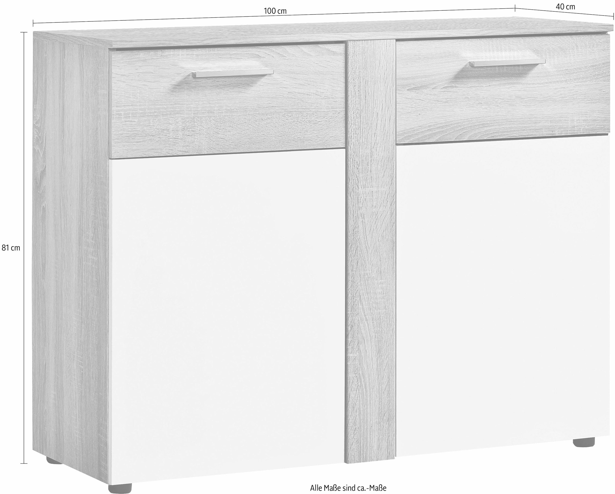 Procontour Kommode »Trenti BESTSELLER!«, (OTTOs Choice), Höhe 81 cm, mit variabel verstellbaren Einlegeboden