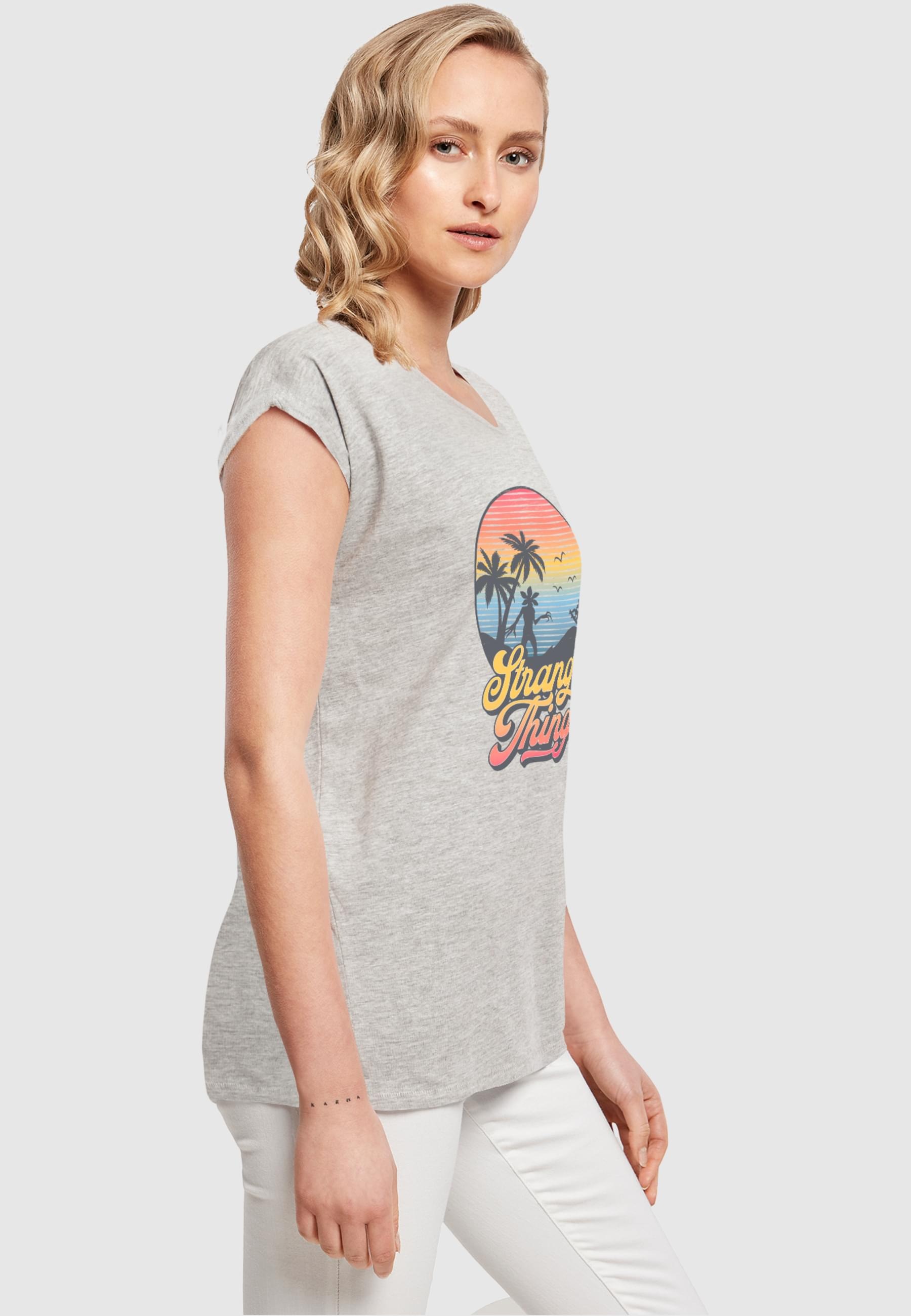 ABSOLUTE CULT T-Shirt »ABSOLUTE CULT Damen Ladies Stranger Things - LA Gradient T-Shirt«, (1 tlg.)