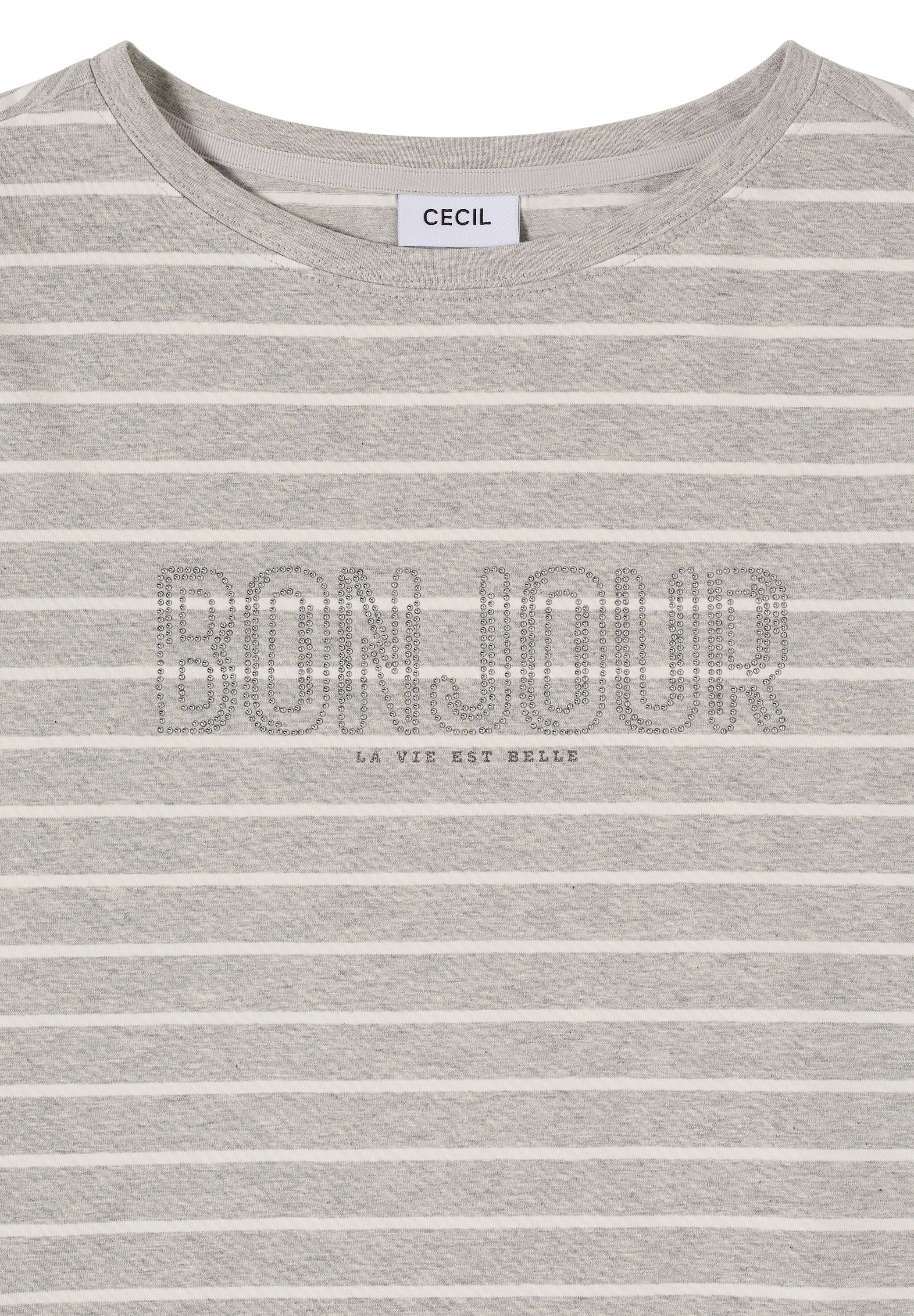 Cecil Print-Shirt mit U-Boot-Ausschnitt