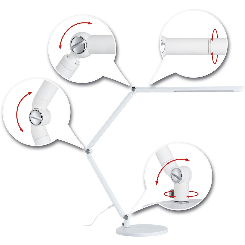 Paulmann LED Schreibtischlampe »FlexBar 3-step-dimmbar 230V«, 1 flammig-flammig