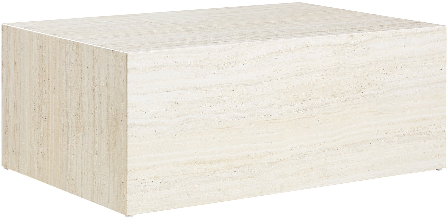 SalesFever Couchtisch »Almeria Beistelltisch B/T 90/60 cm«, rechteckig 90x60 cm, in Marmoroptik foliert