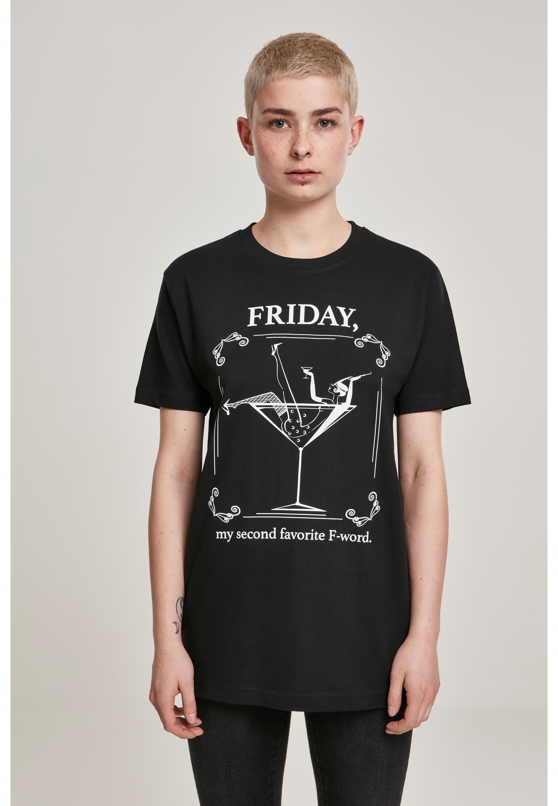 MisterTee Kurzarmshirt »MisterTee Damen Ladies F-Word Tee«, (1 tlg.)