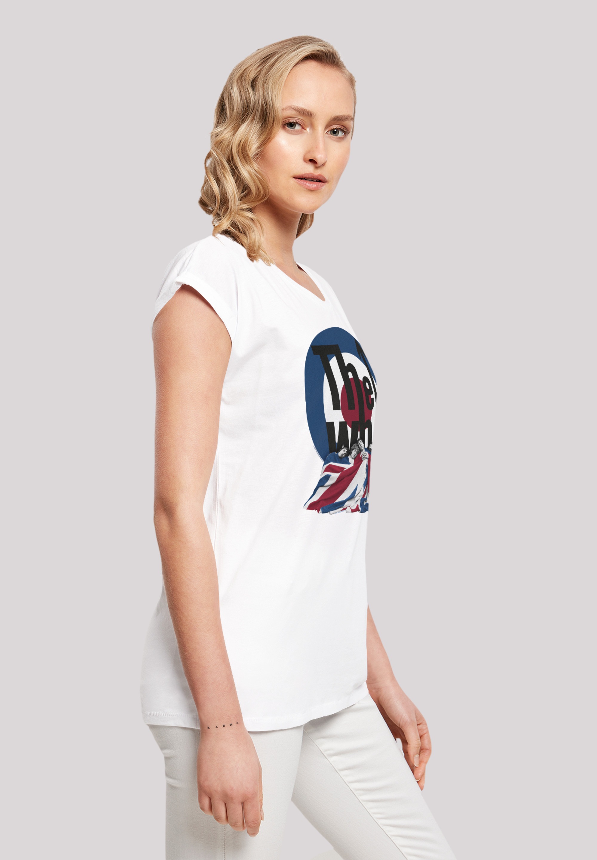 F4NT4STIC T-Shirt »The Who Flag Blanket«, Premium Qualität