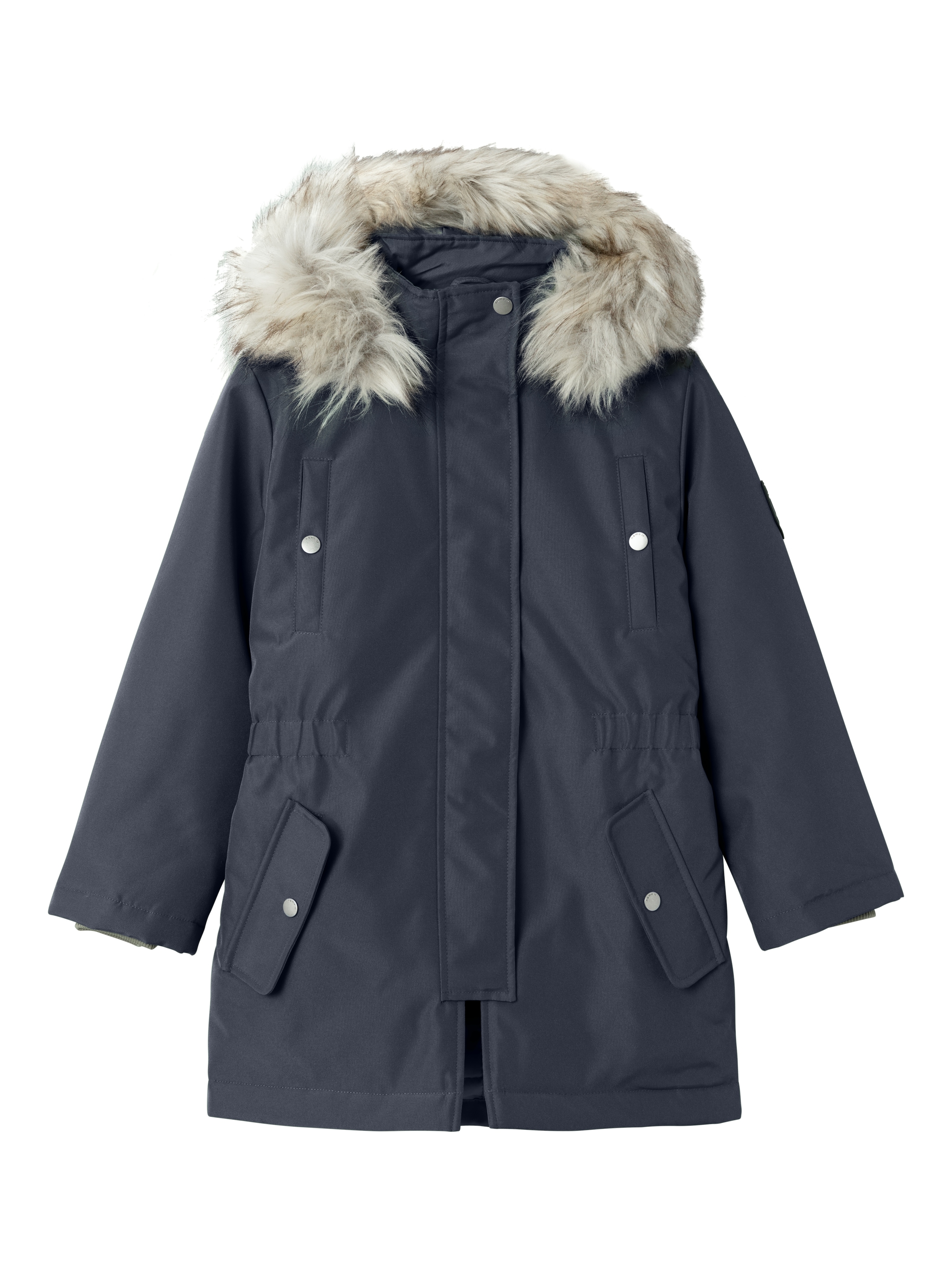 Winterjacke »NKFMILLA PARKA JACKET LONG NOOS«, mit Kapuze