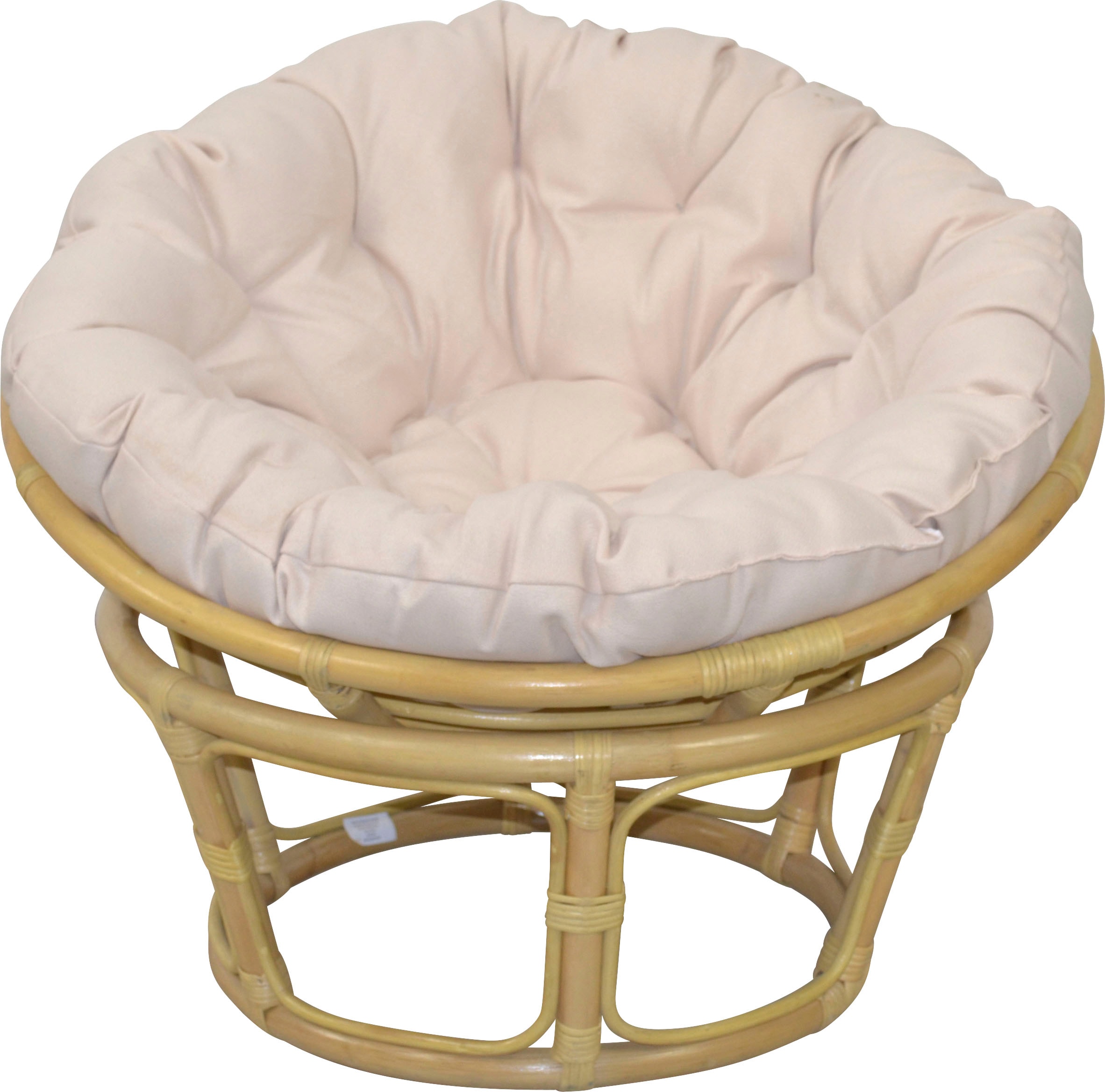 Home affaire Rattanstuhl »Papasansessel, TOPSELLER!«, aus geflochtenem Rattan, in verschiedenen Größen (80-110 cm)